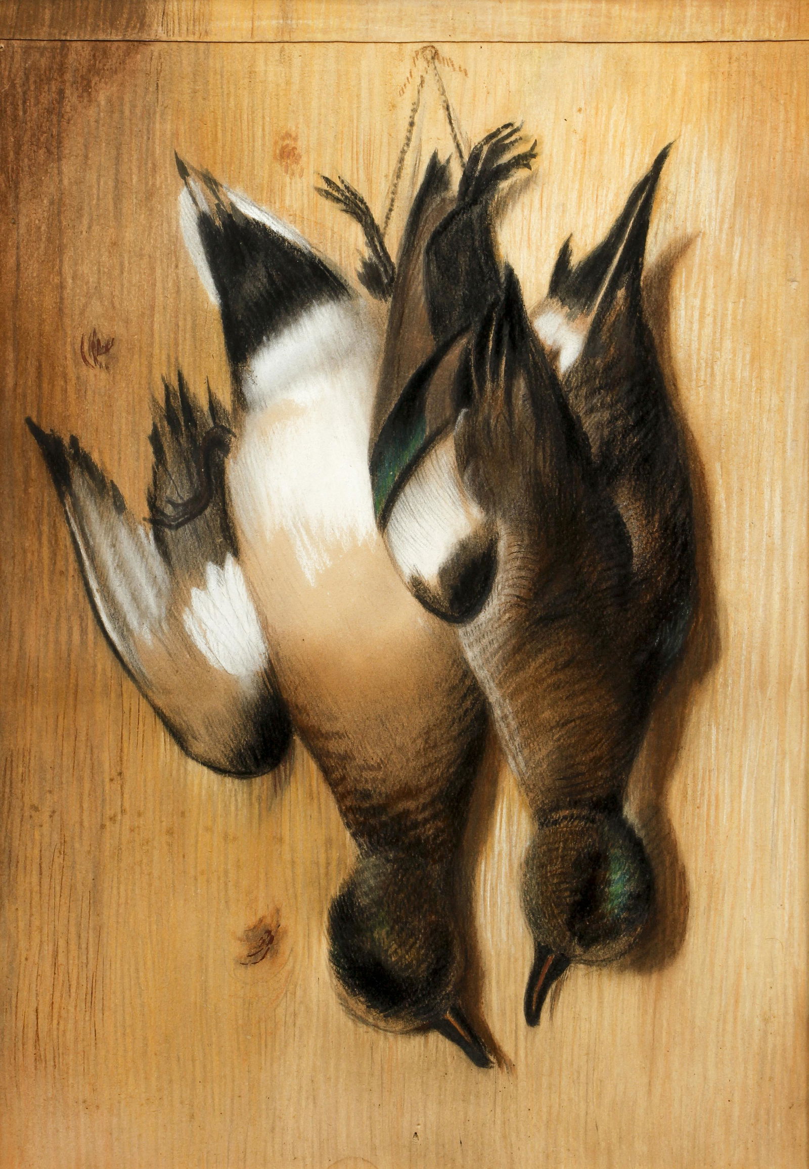 Trevor McClurg gouache and charcoal Still Life, Game (1 of 5)