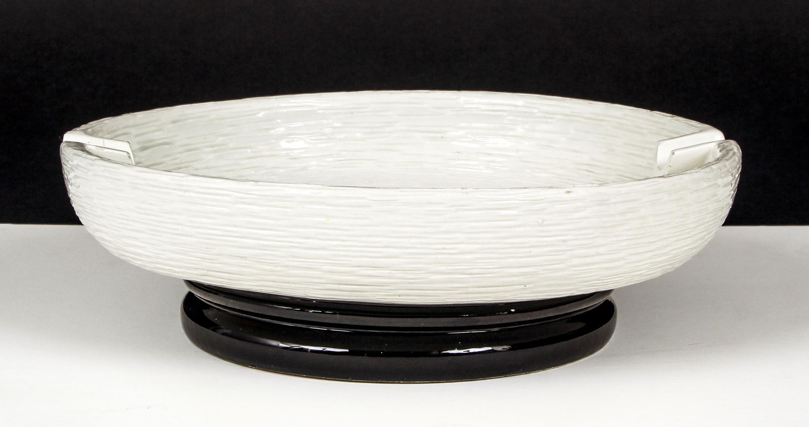 Italian Mid Century Modern Ceramic Ashtray Basket Weave (1 of 4)