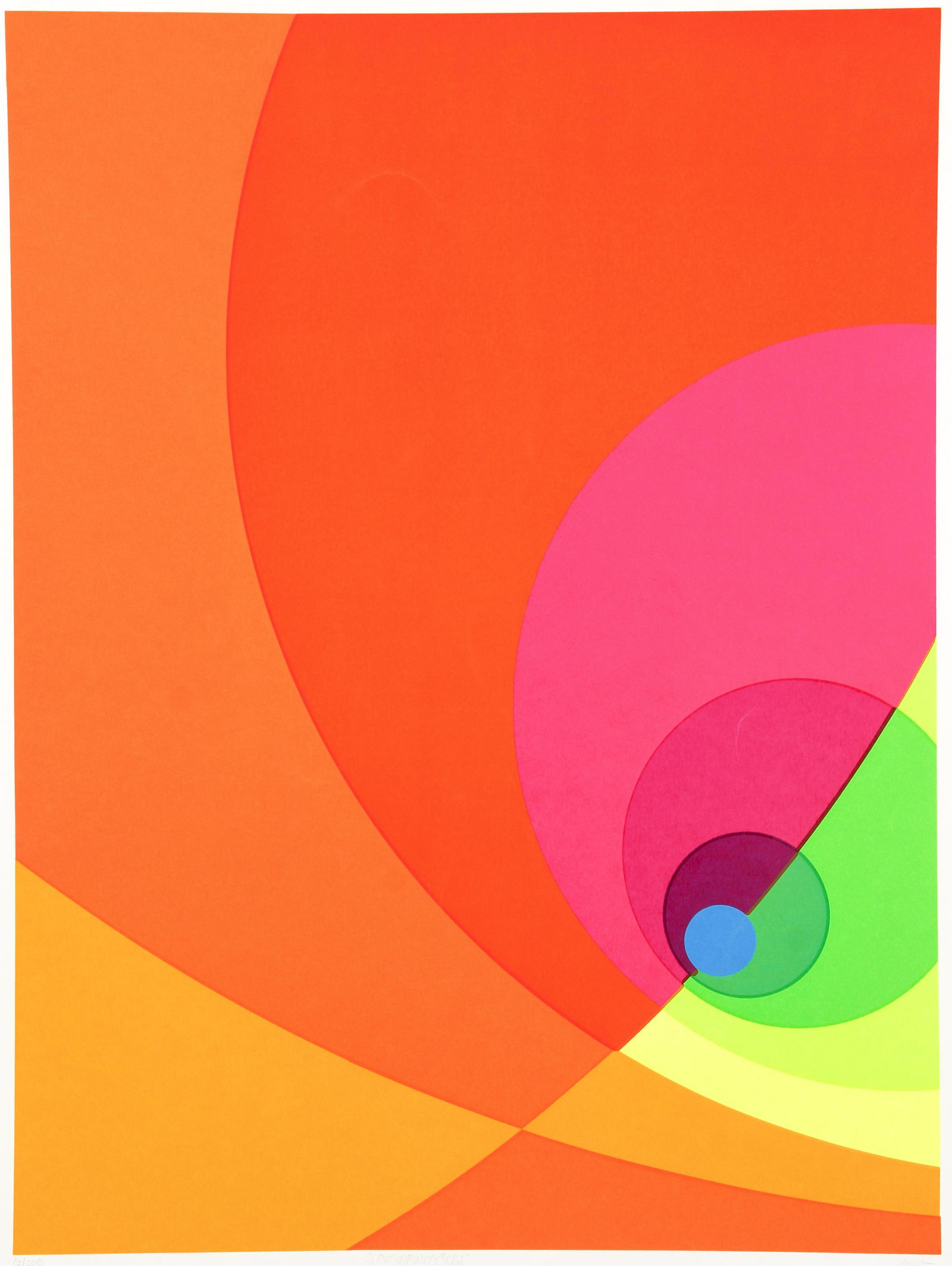 Herbert Aach Split Infinity no. 8BS 1980 Serigraph (1 of 6)