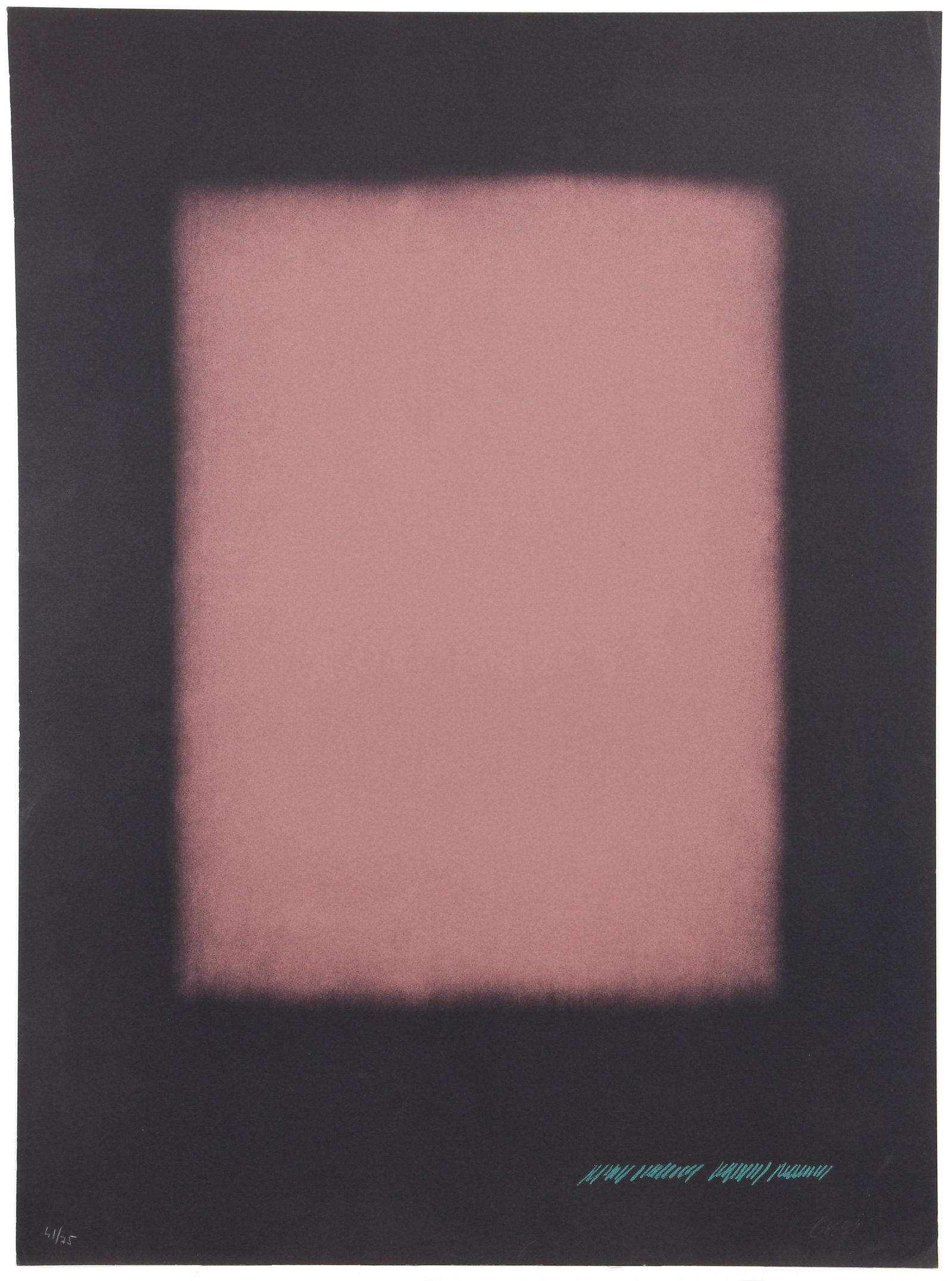 Eric Orr Untitled Abstract Color Litho 1989 Signed (1 of 4)