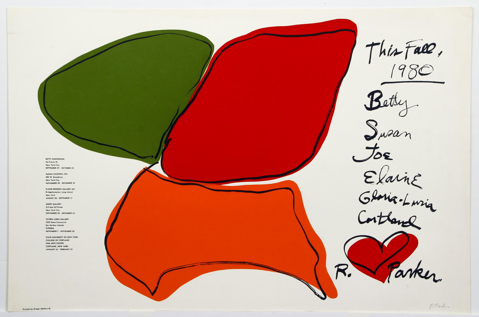 Ray Parker This Fall 1980 Silkscreen Poster Signed (1 of 4)