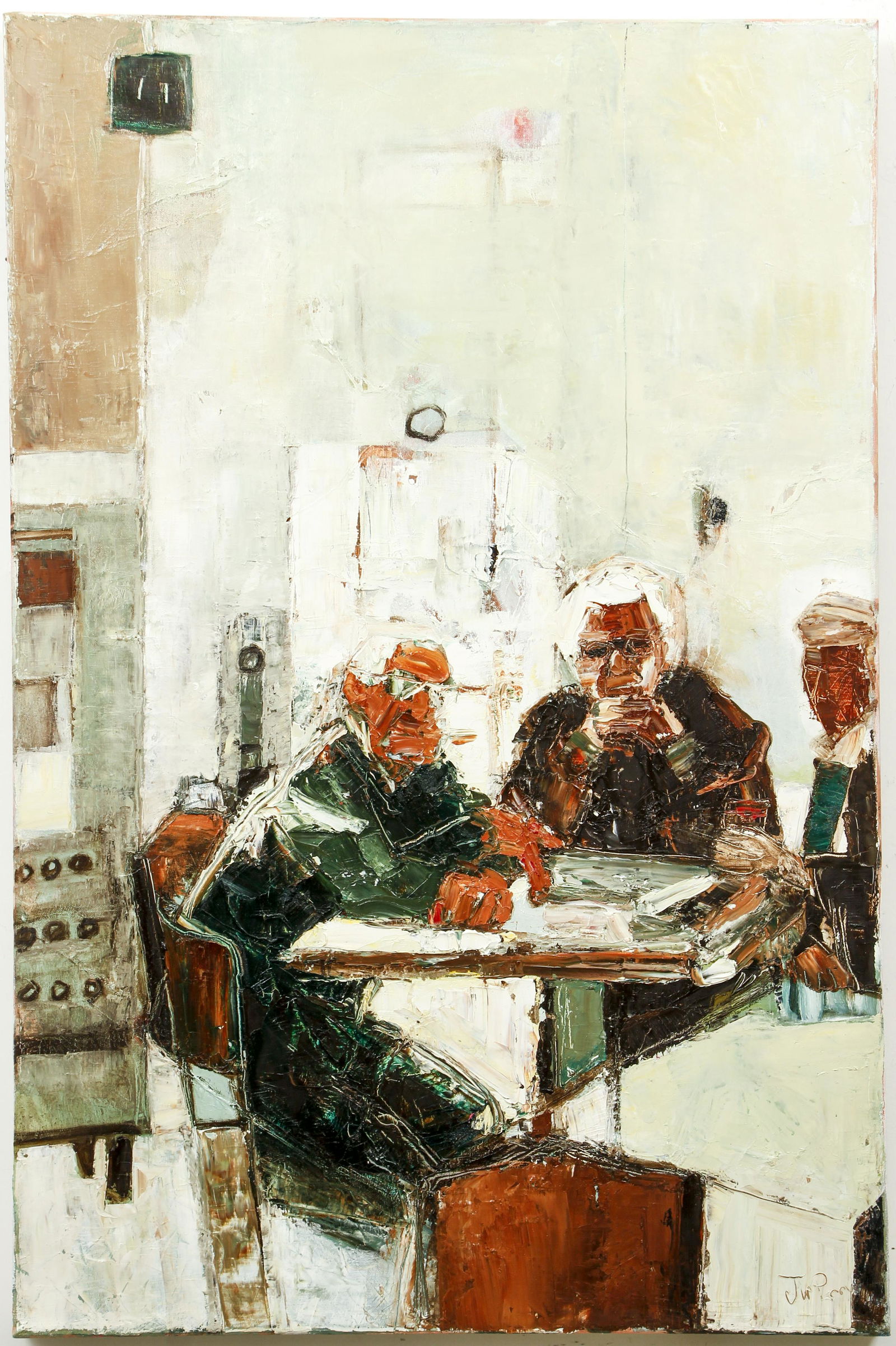 Joyce Werwie Perry oil Cafe Chatter (1 of 3)