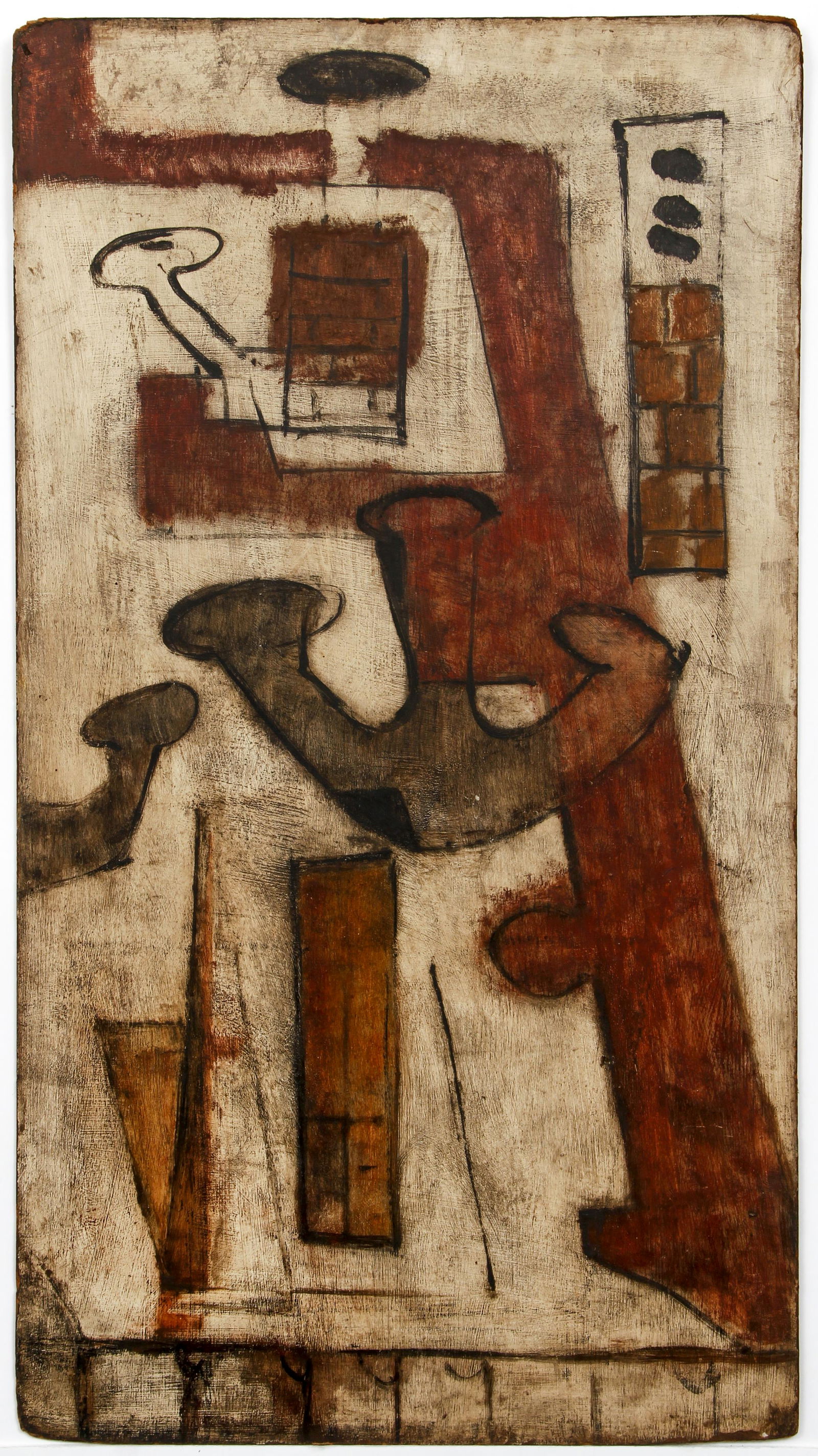 Louise Pershing Untitled Abstract Oil on Board (1 of 4)