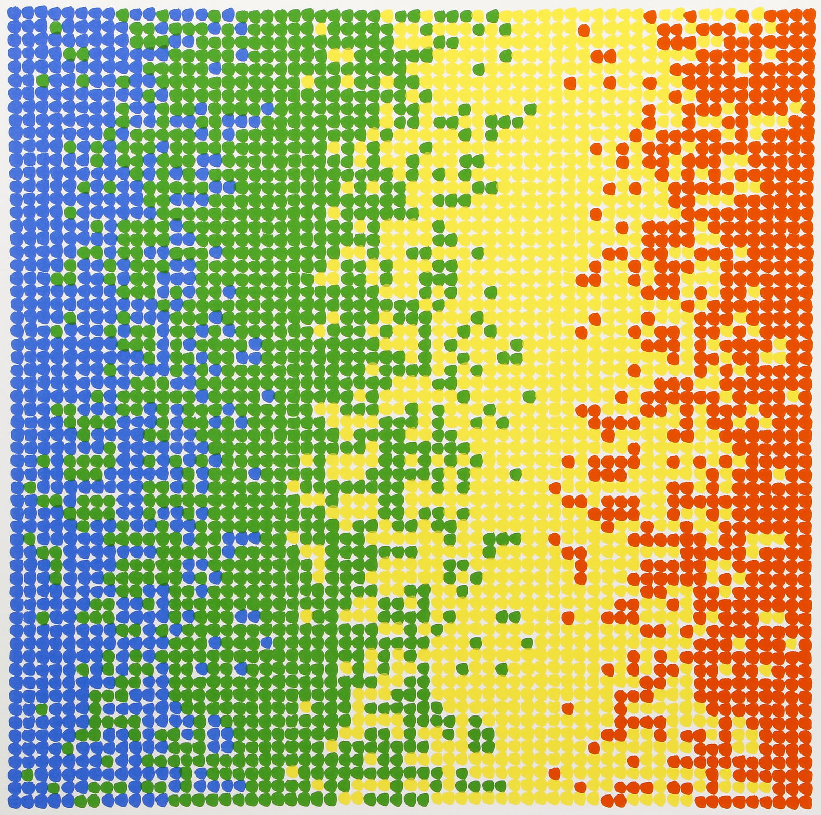 David Roth Untitled Colorful Dot Serigraph Signed 1979 (1 of 5)