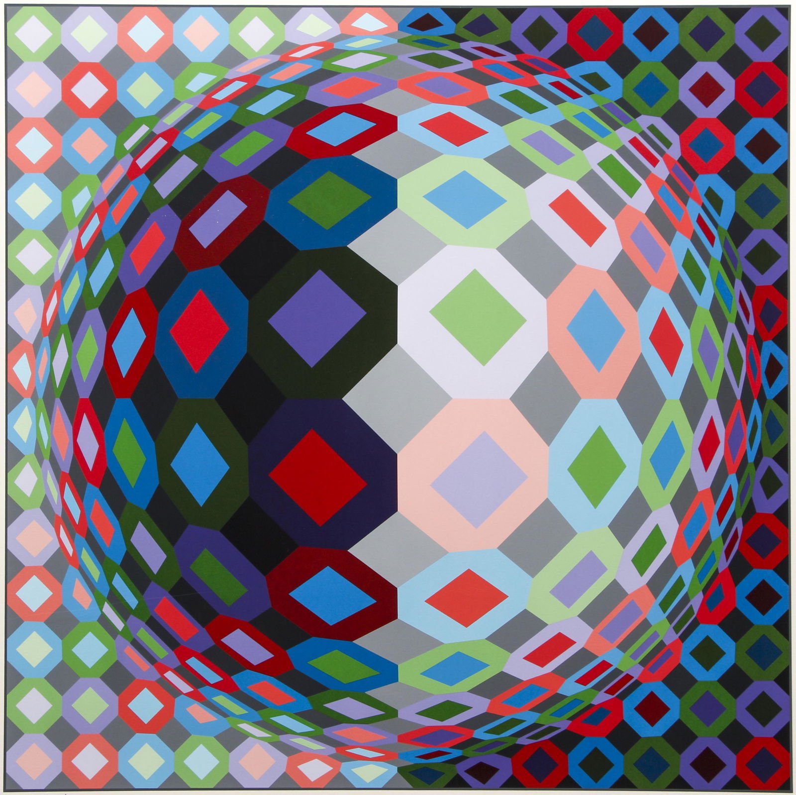 Victor Vasarely LATOR Signed Op Art screenprint (1 of 5)