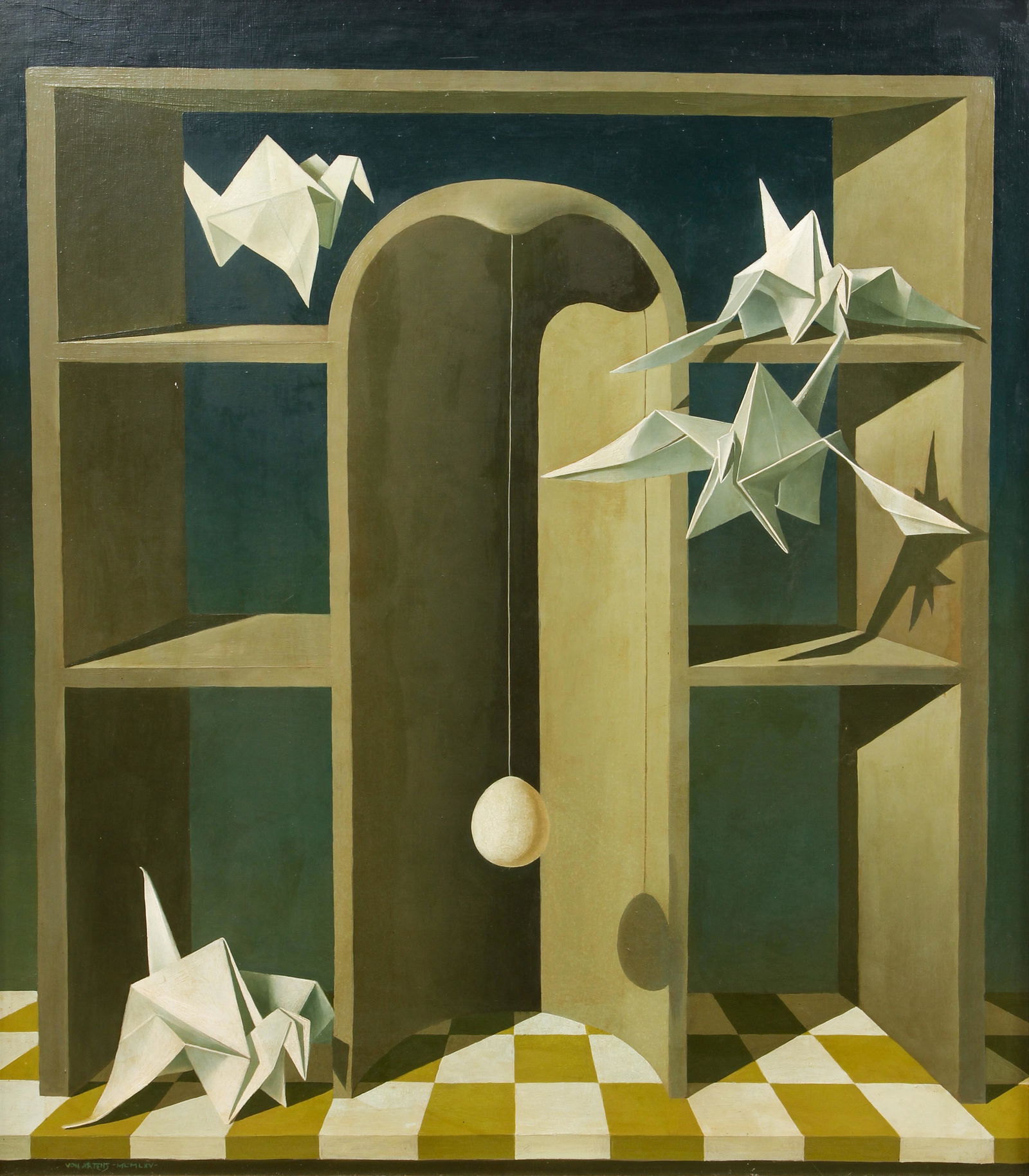 Peter von Artens El Palomar Oil on Board Ptg (1 of 5)