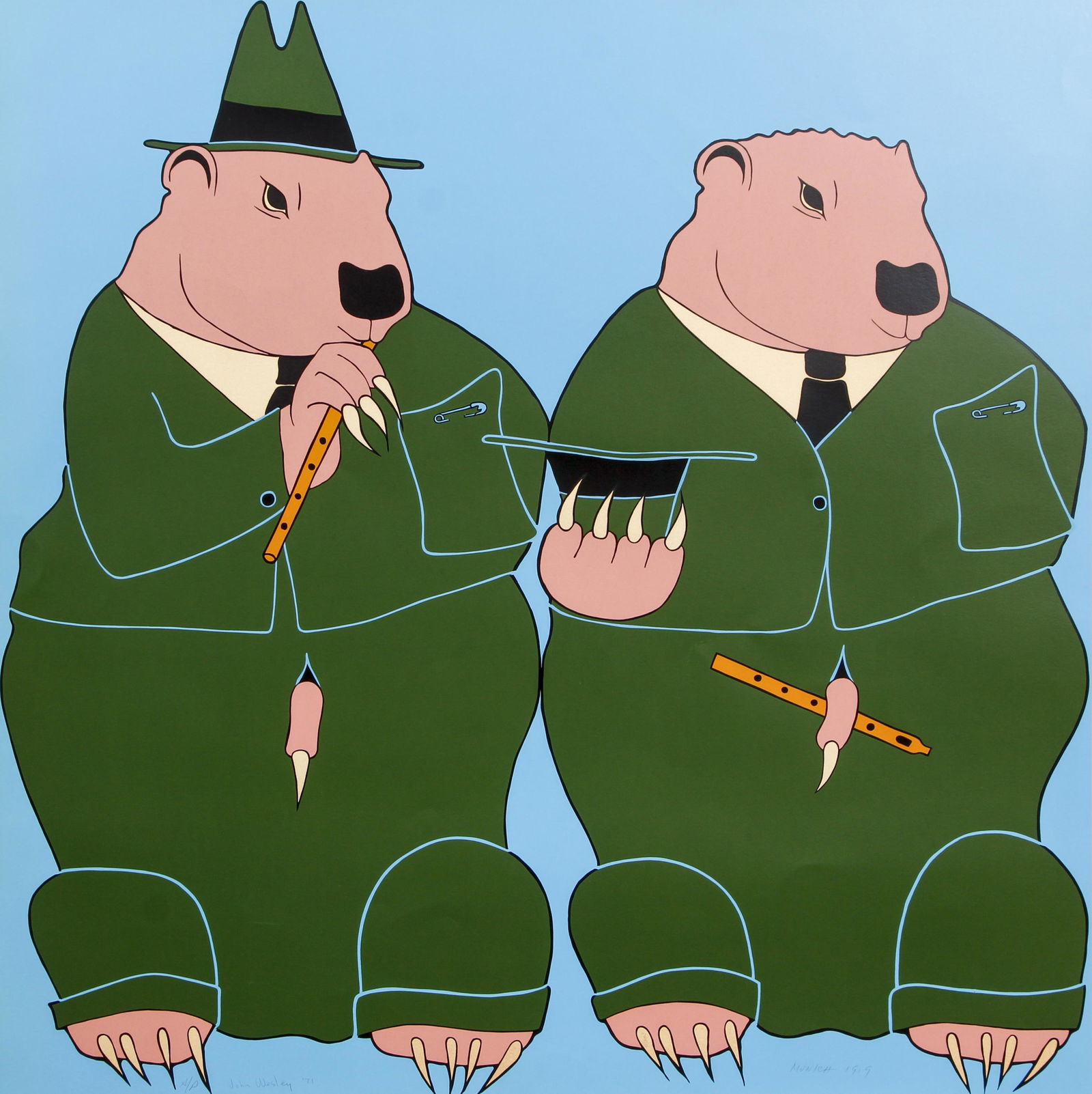 John Wesley Munich 1971 Serigraph Signed (1 of 5)