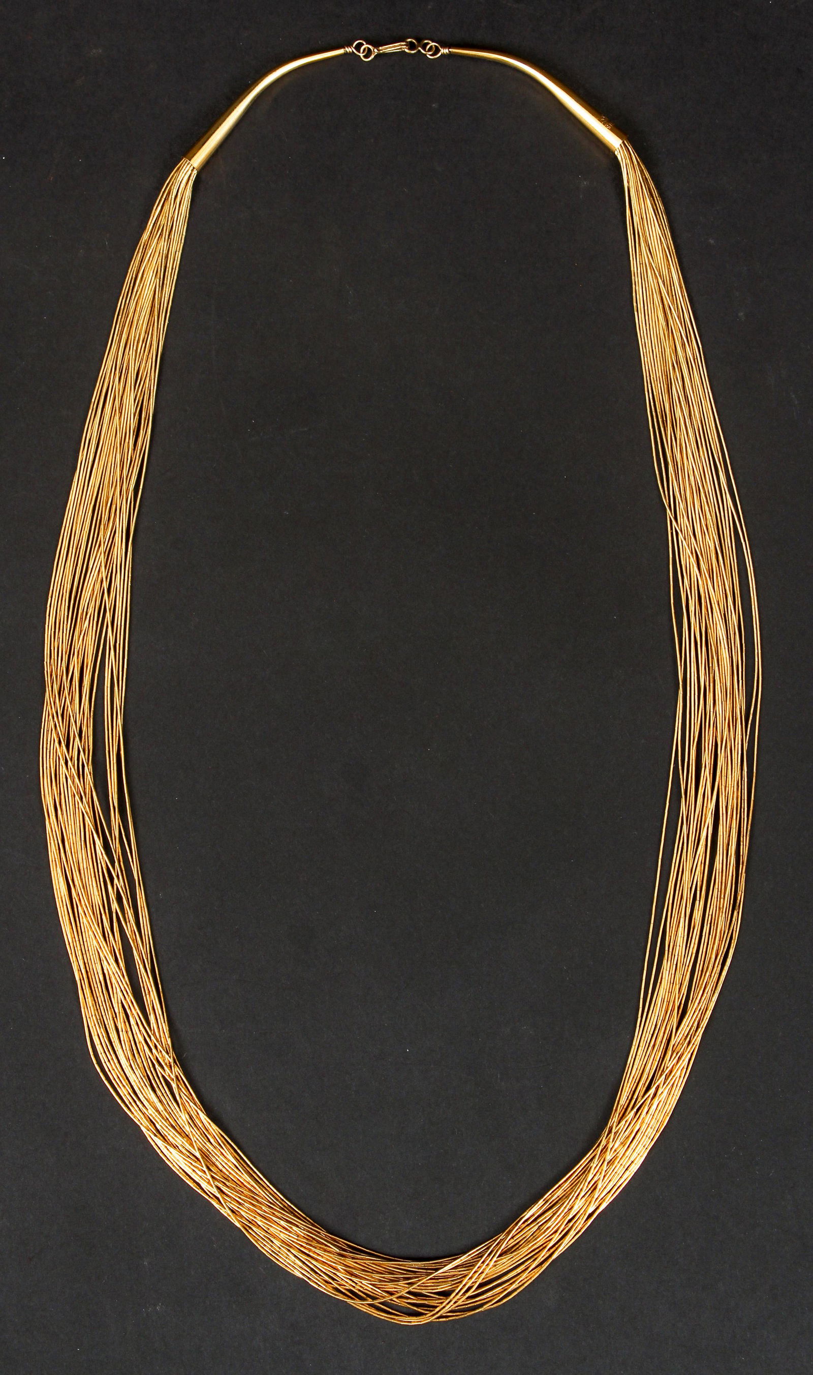 Sterling Gold Vermeil Liquid Necklace (1 of 4)