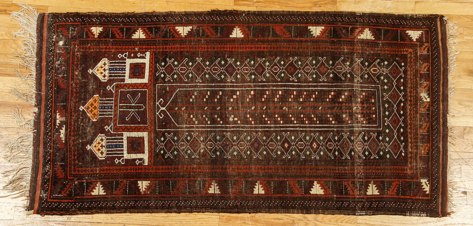 Vintage Pakistani Wool Runner Rug c.1970s (1 of 3)