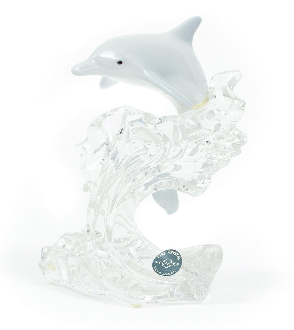 Lenox Crystal and Ceramic Dolphin Figurine (1 of 5)