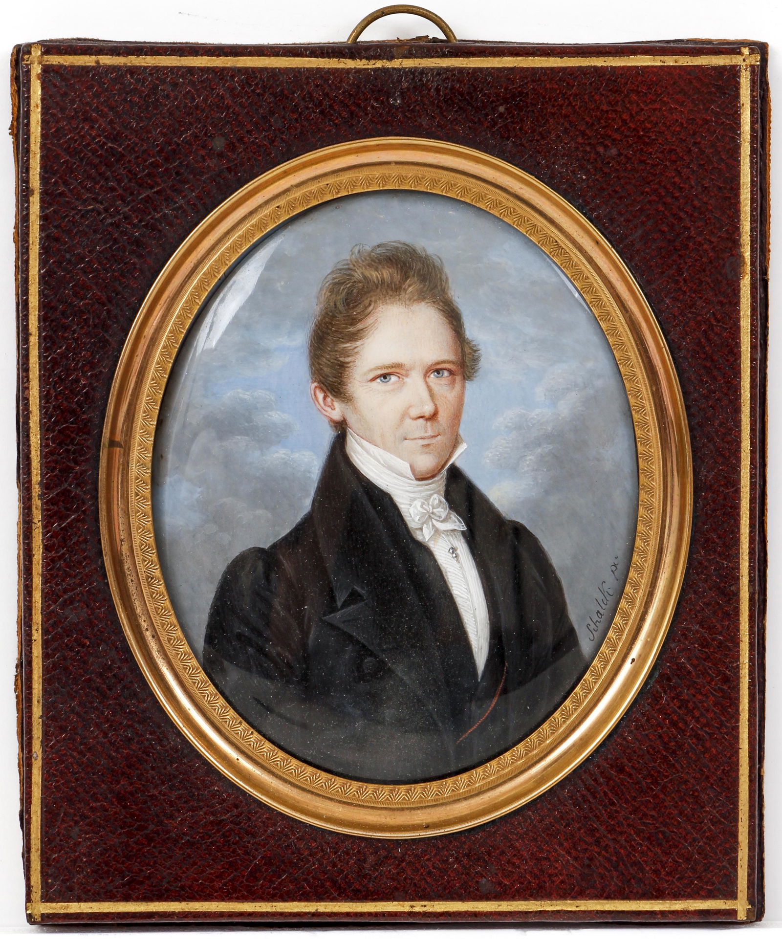 Heinrich Franz Schalck Miniature Portrait Johann Orth (1 of 3)