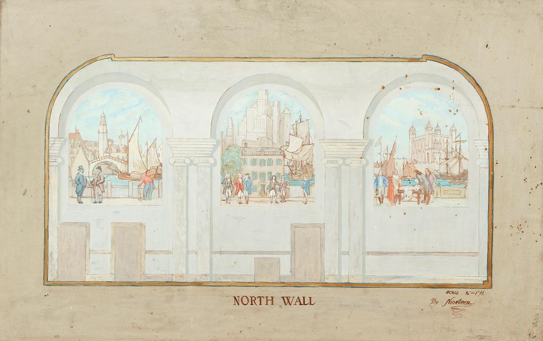 Daniel Brinley Brooklyn Savings Bank North Wall Mural (1 of 6)