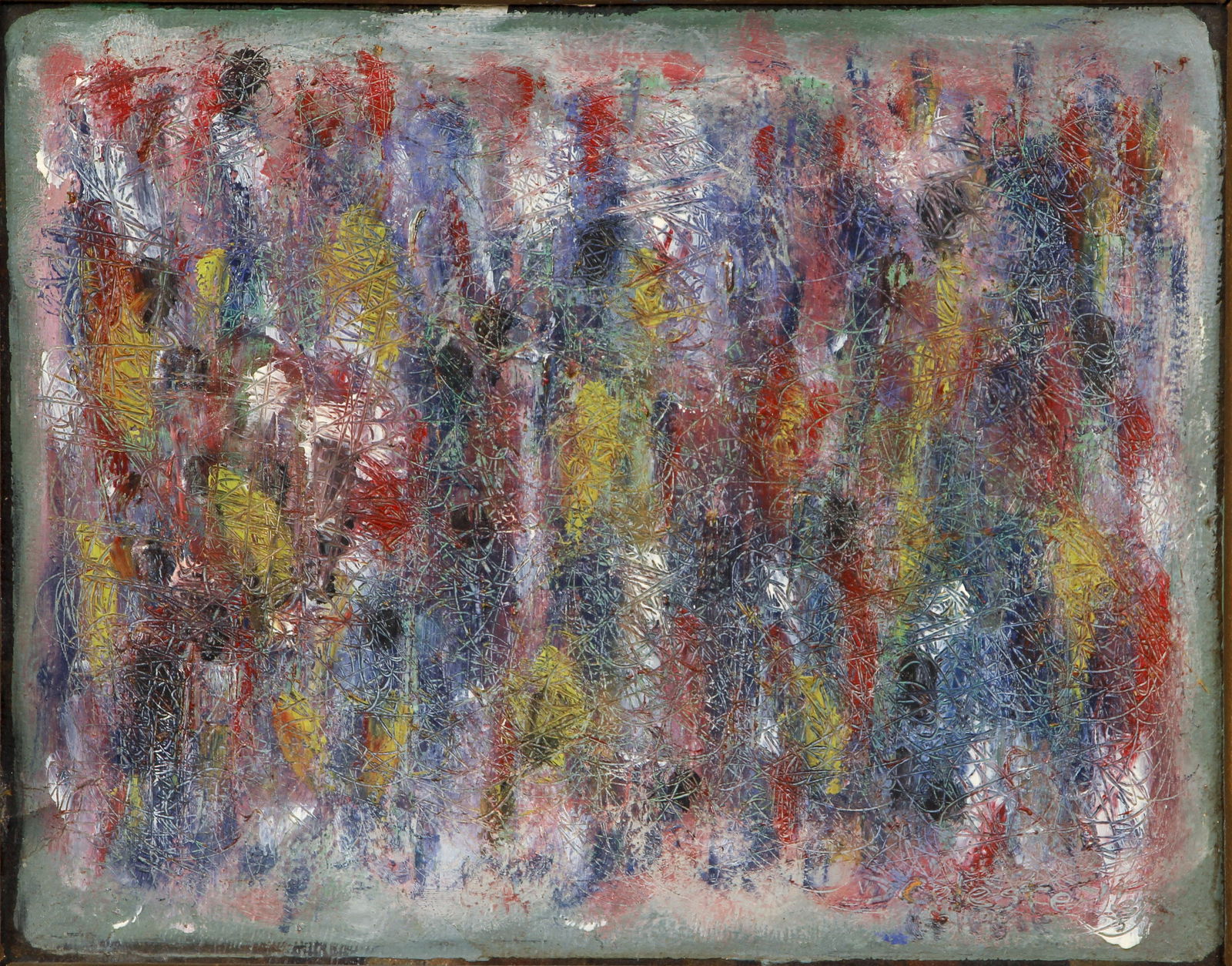 Small Framed Oil Painting on Board Celeste (1 of 4)