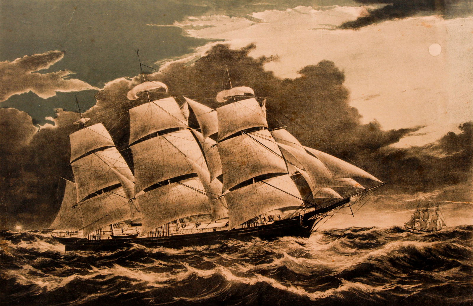 Currier Ives Dreadnought Clipper Ship (1 of 5)