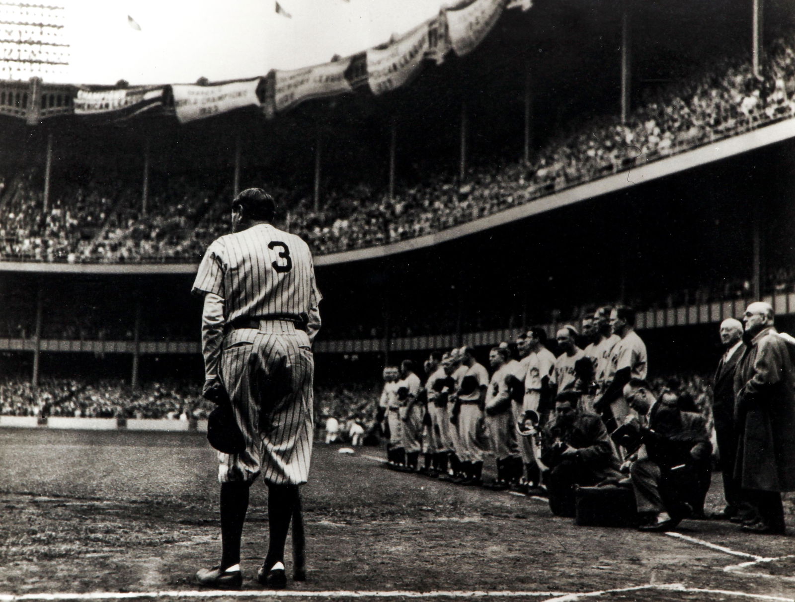 Nat Fein The Babe Bows Out Baseball Photograph (1 of 5)