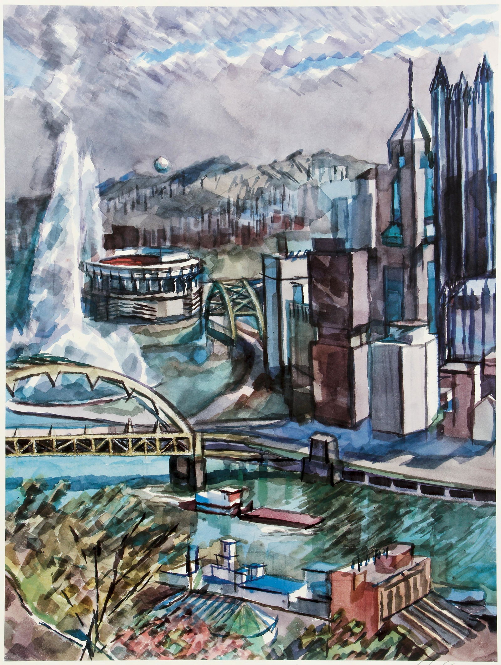 Henry Koerner Pittsburgh Renaissance Signed Poster (1 of 5)