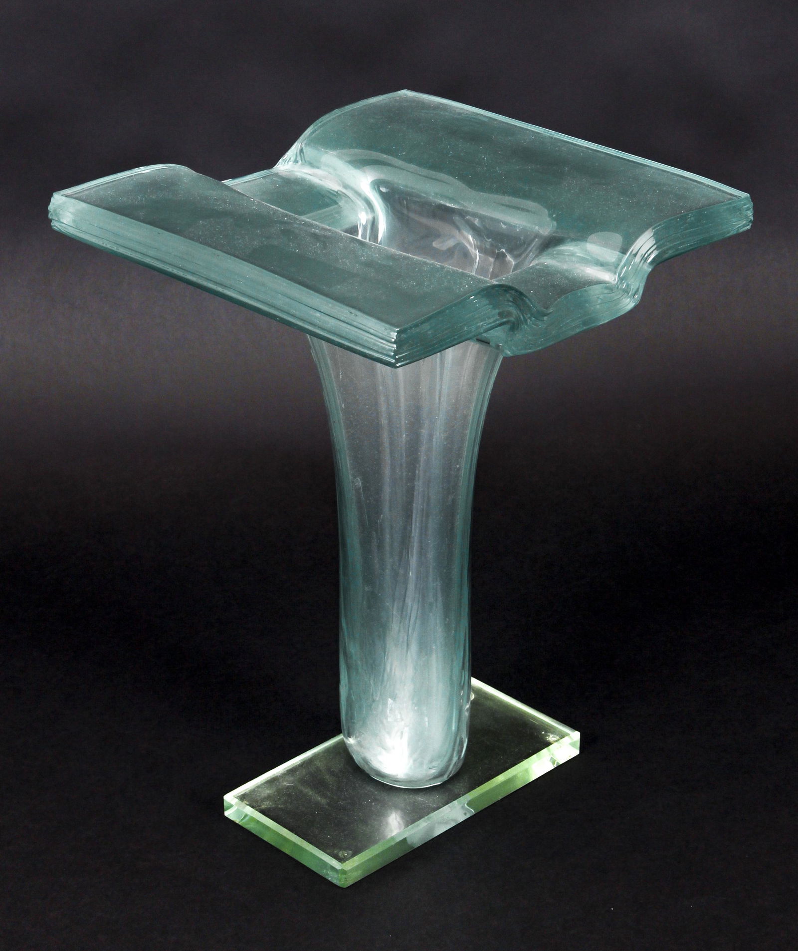 Benton Jones Art Glass Sculpture Vase (1 of 5)
