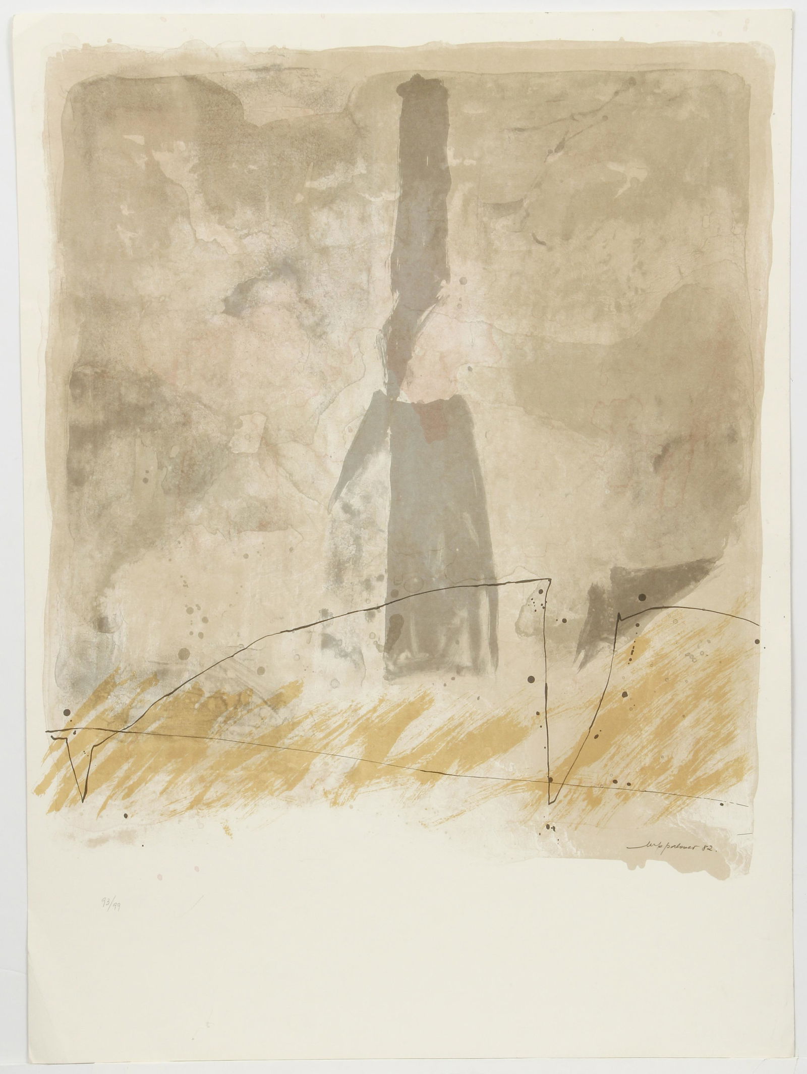 European School 1982 orig litho, signed and numbered (1 of 4)