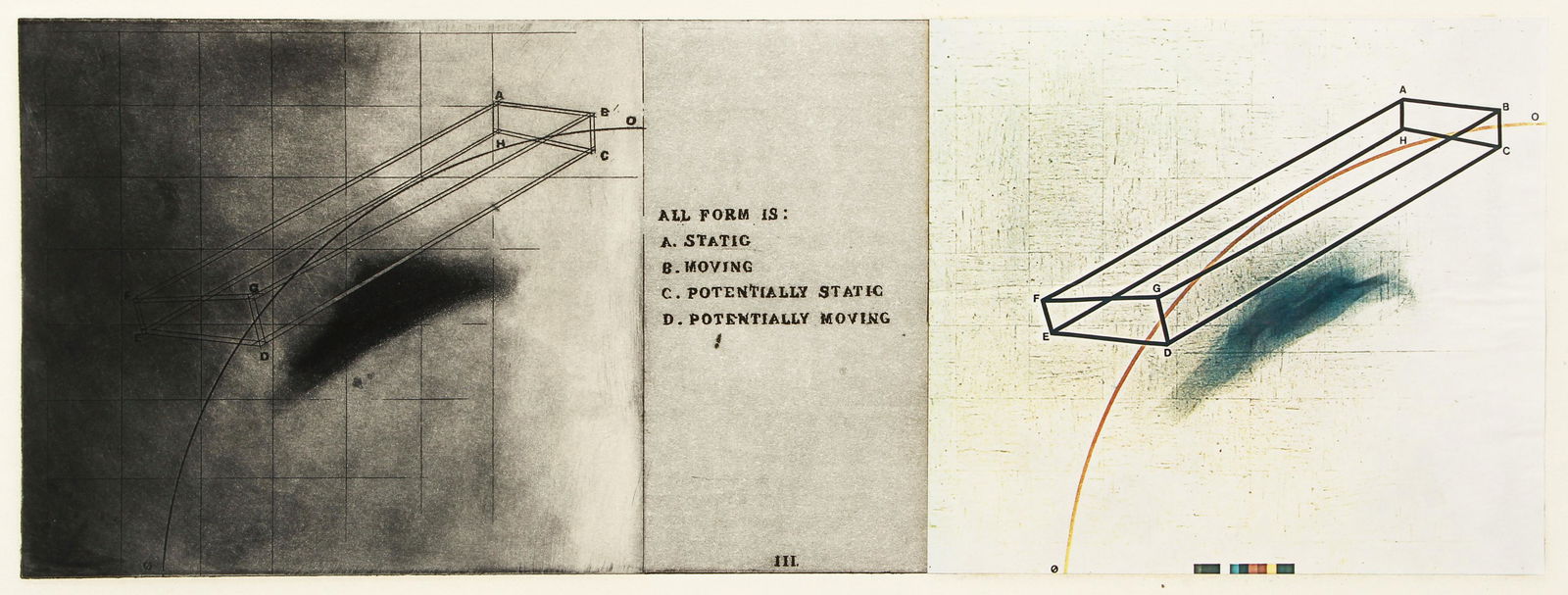 Pair of 1976 orig etchings Cous-Cous and The Hologram (1 of 8)