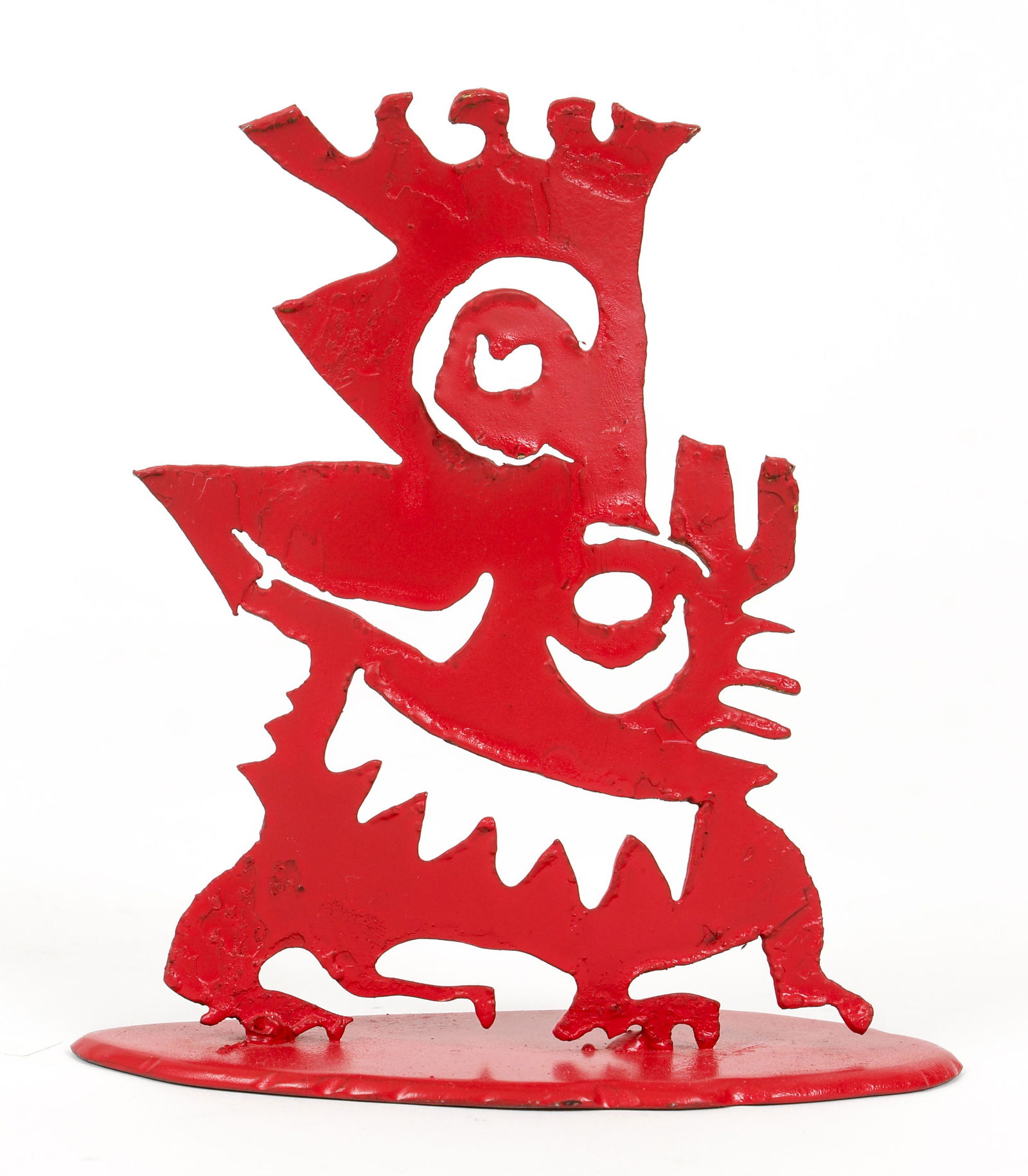Rick Bach Signed Red Metal Sculpture (1 of 5)