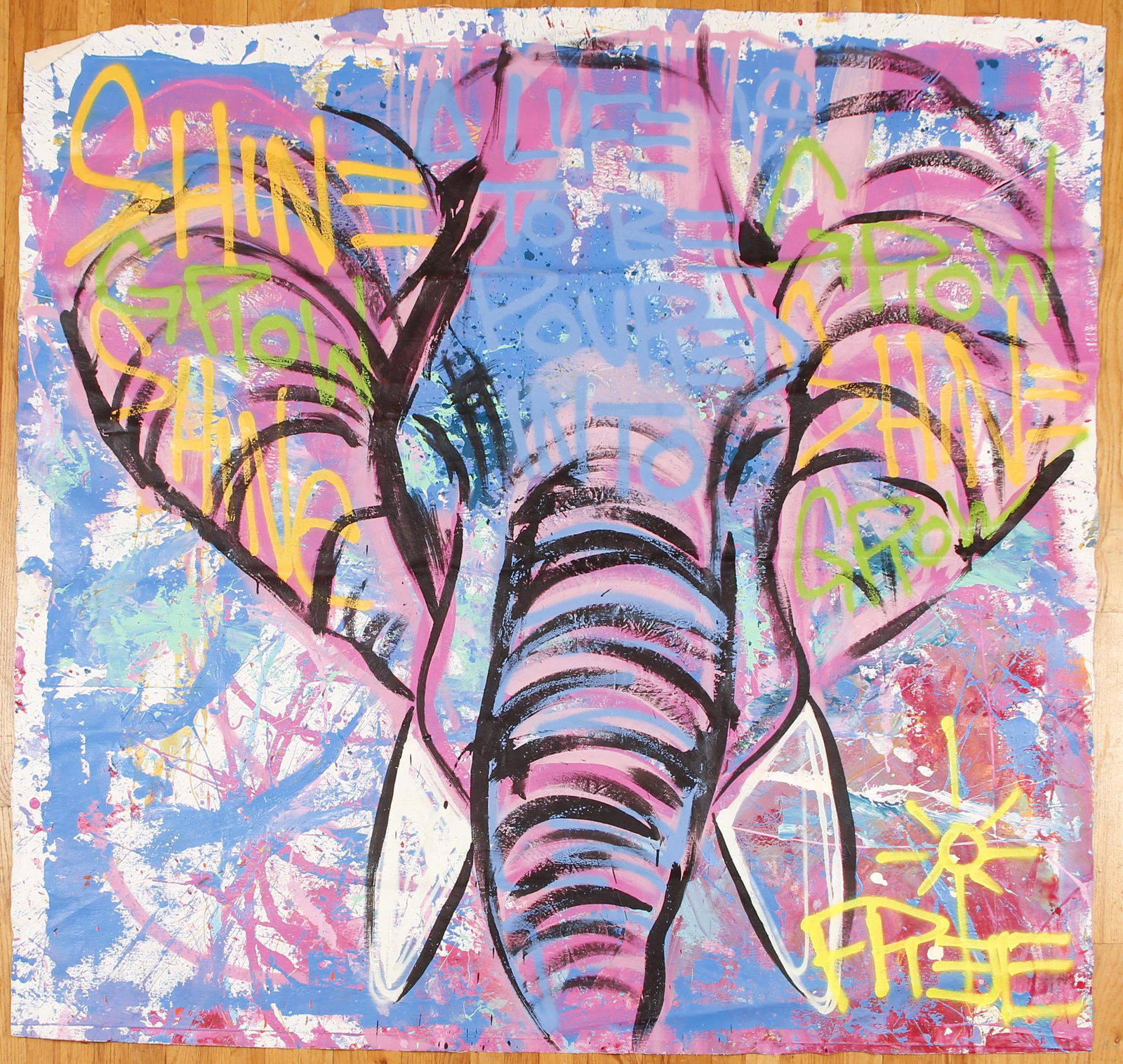 Baron Batch Shine Grow Elephant Painting (1 of 3)