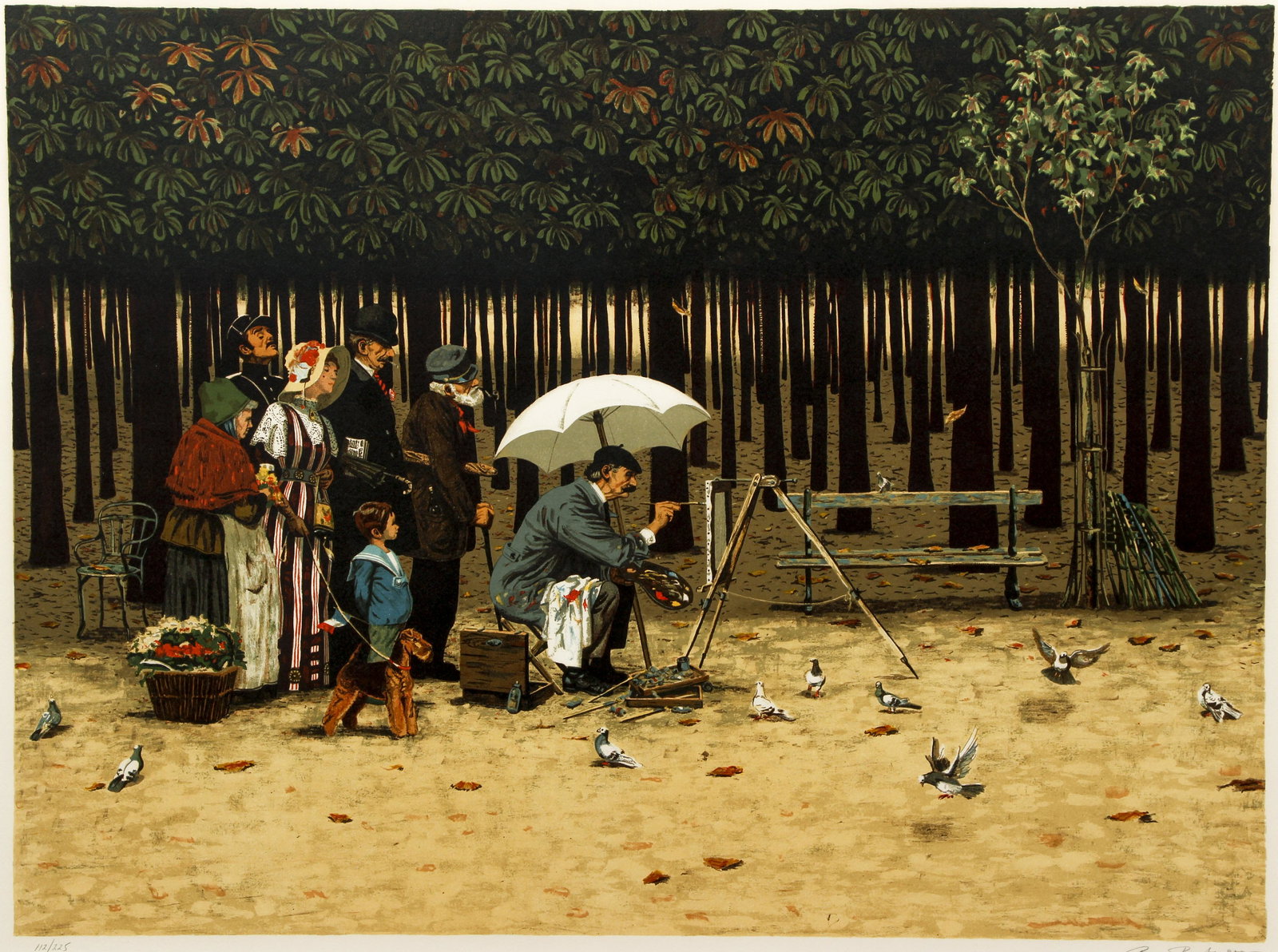 Bruce Bomberger Artist in the Park Signed Print (1 of 5)