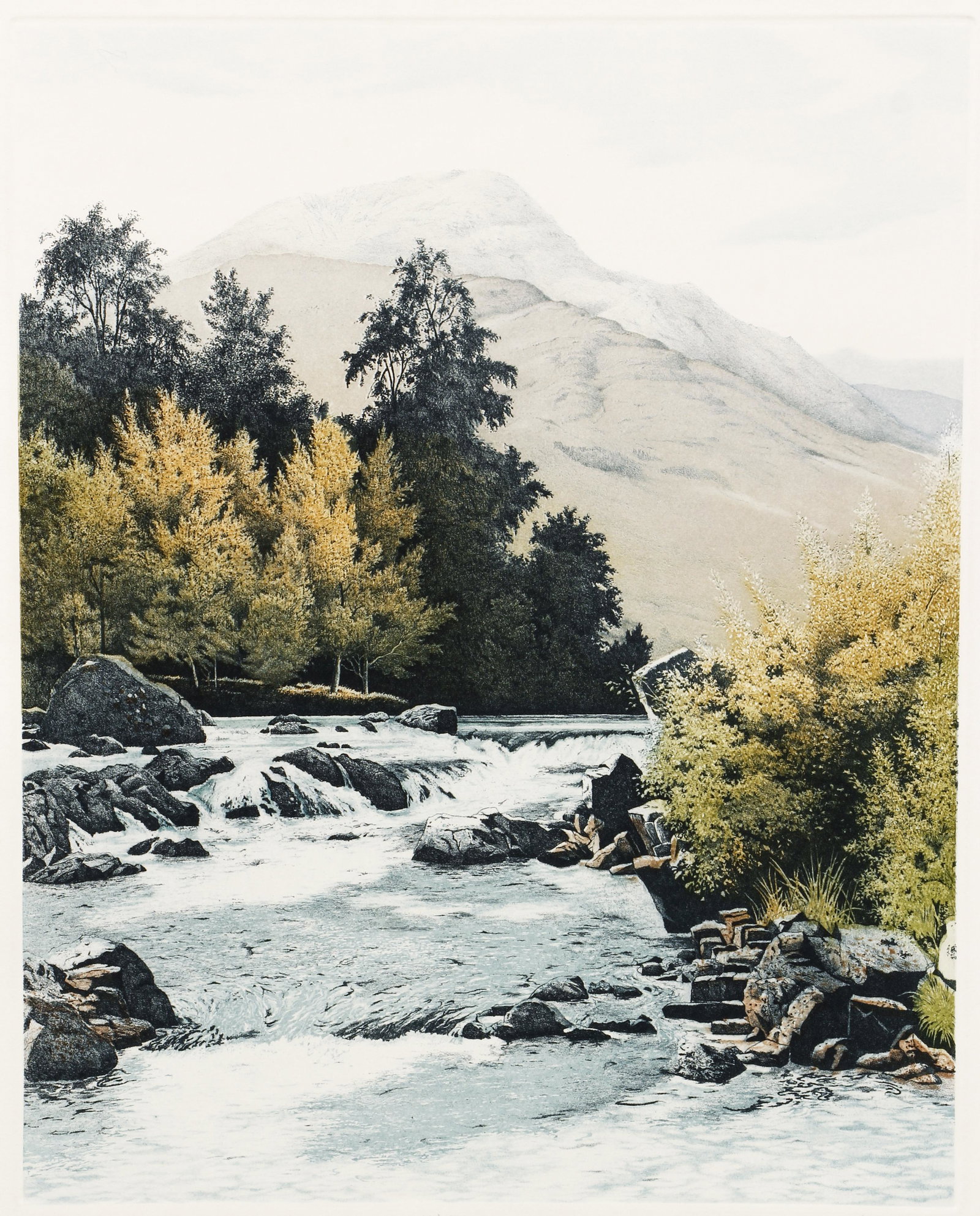 4 Gilbert Browne 1988 Landscape orig etchings (1 of 15)