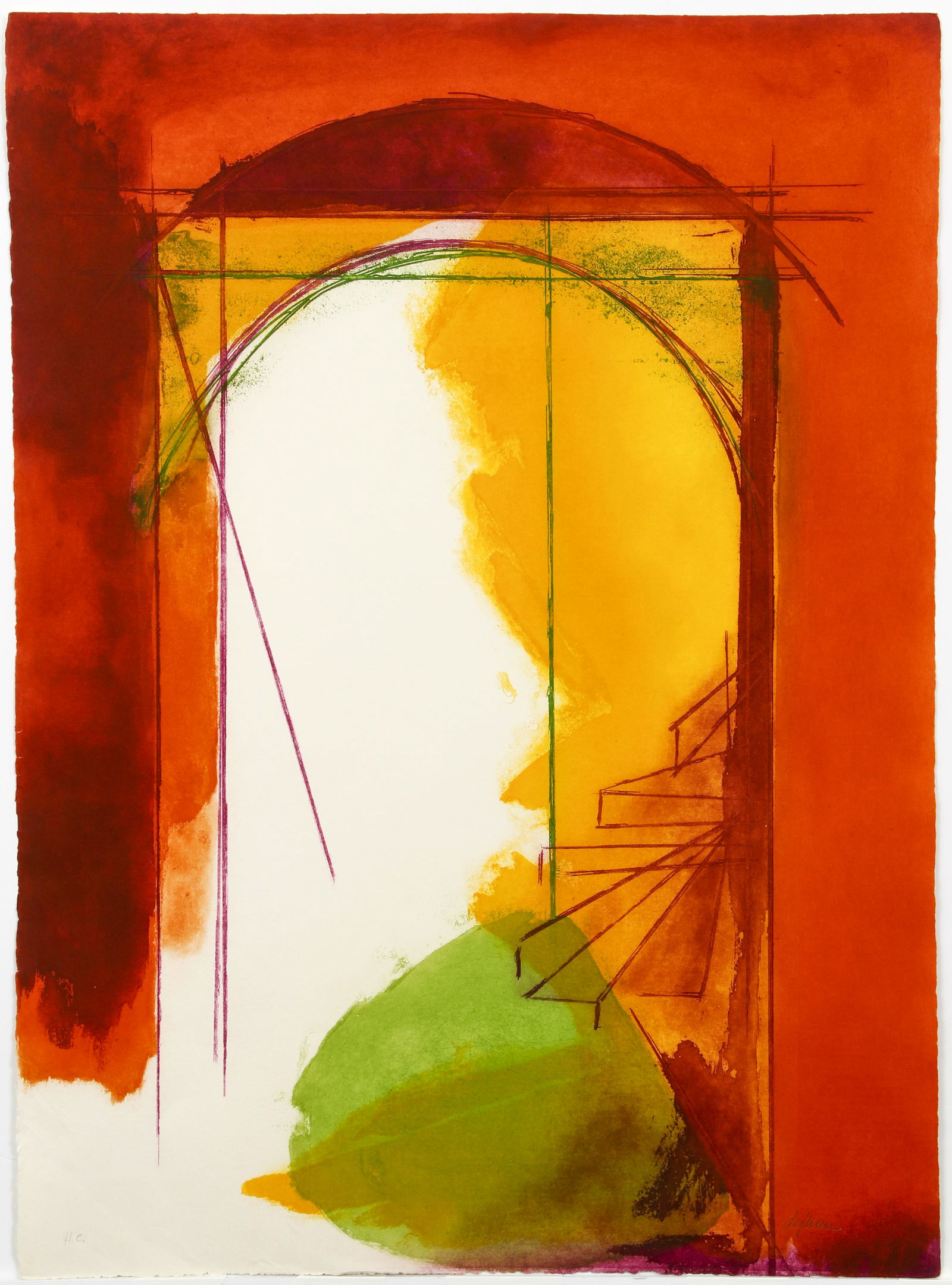 Ronaldo DeJuan Untitled Litho Signed (1 of 4)