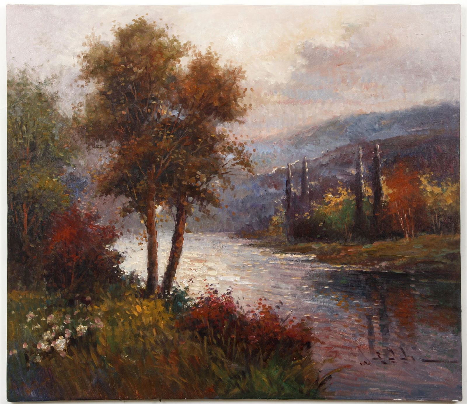 W. Eddie oil Impressionist Landscape (1 of 3)