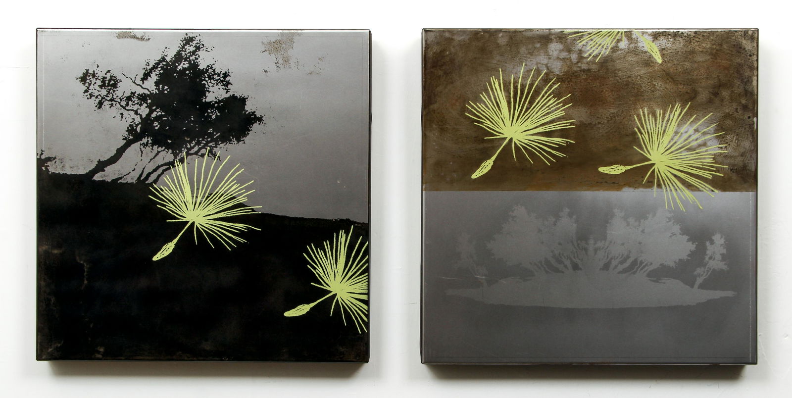 Pair of Marjan Eggermont screenprints on steel (1 of 9)