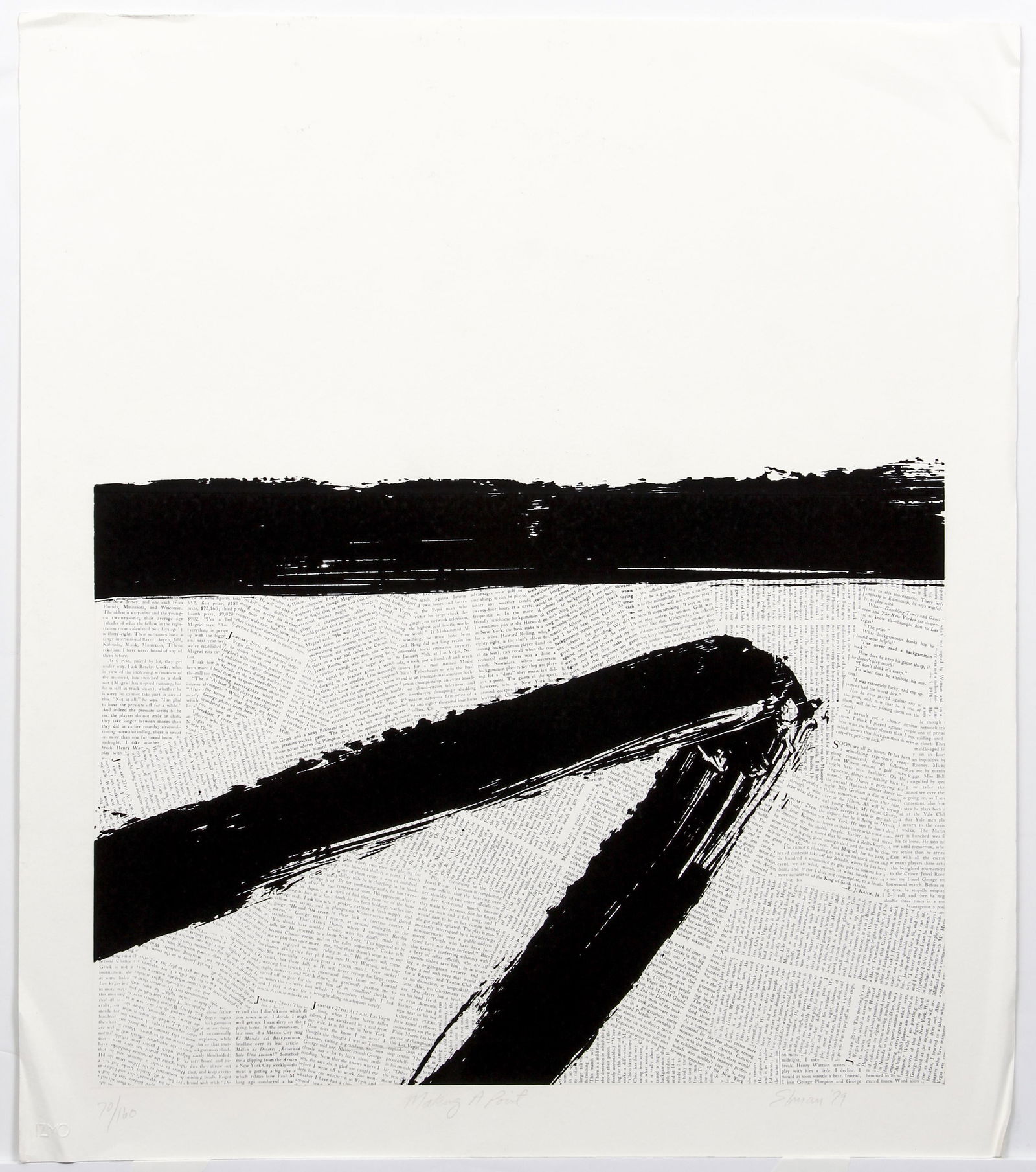 Ray Elman Making a Point Serigraph and Collage Signed (1 of 6)