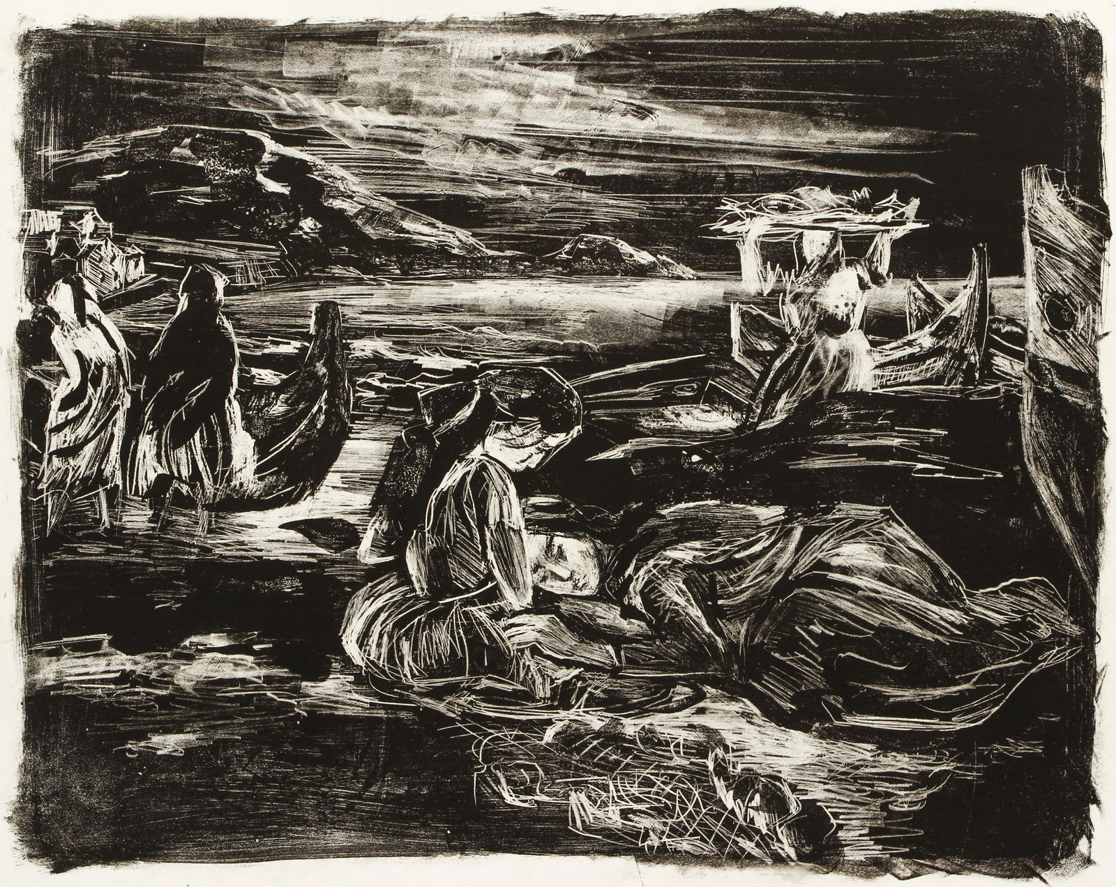 Marion Greenwood Nazare Signed Lithograph (1 of 5)