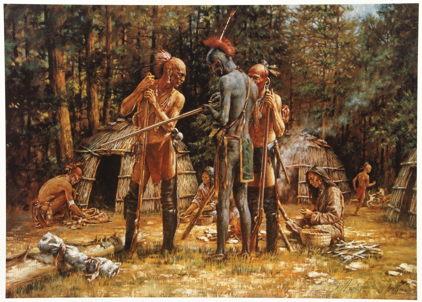 Robert Griffing signed litho Preparing to Meet the (1 of 4)