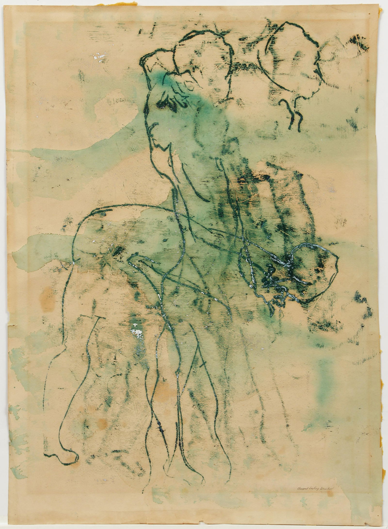 Aaronel deRoy Gruber Dancer Oil on Paper (1 of 4)