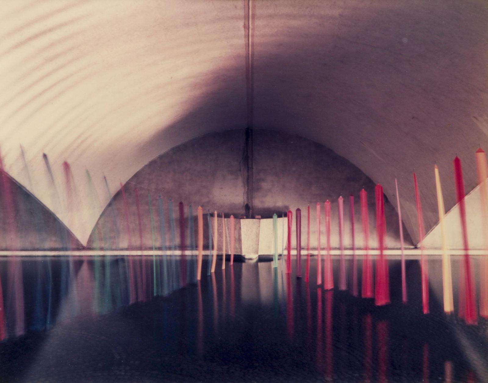 Lynn Johnson 1984 color photo Art Installation at TRAF (1 of 3)