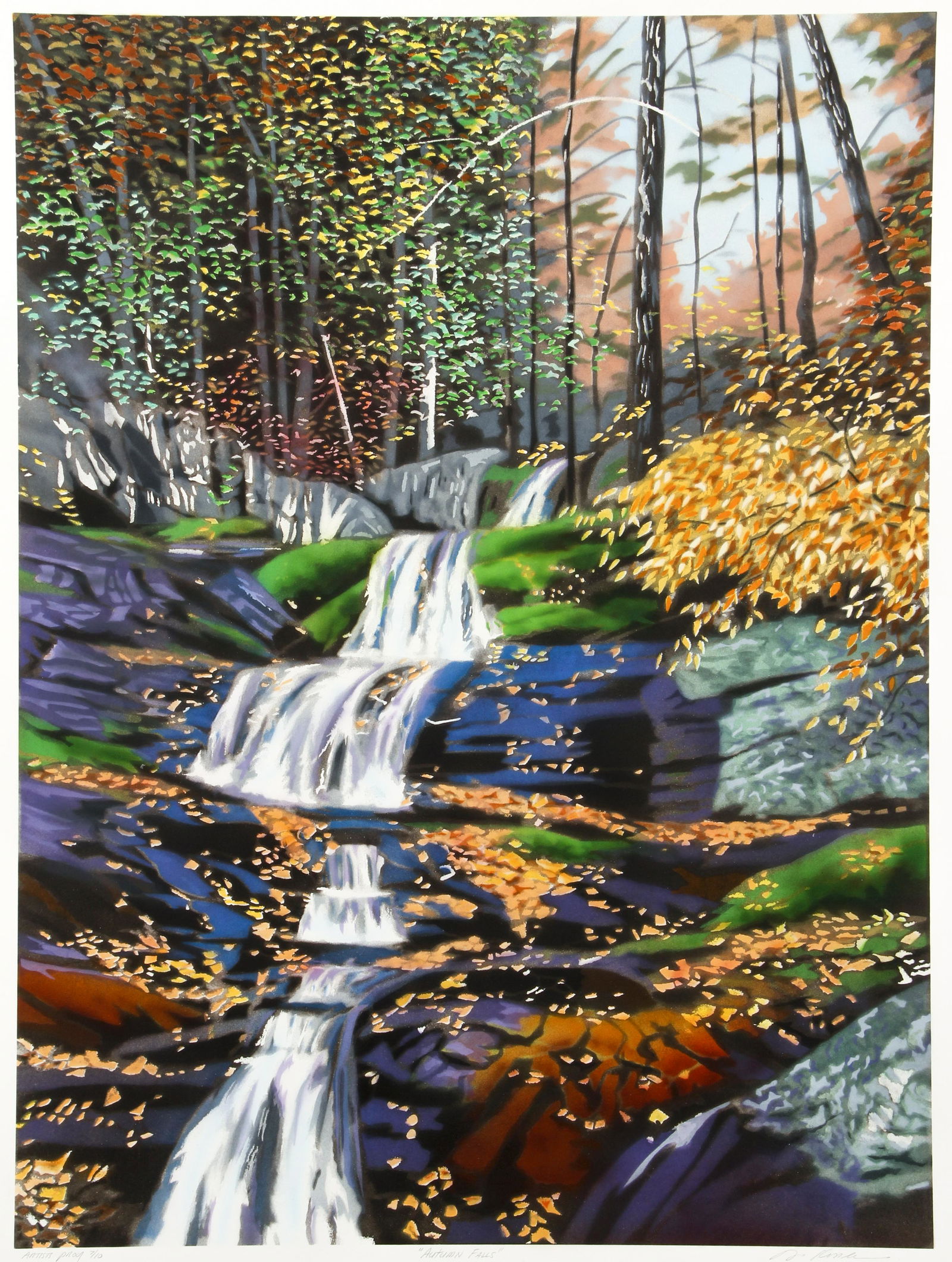 David Kessler Autumn Falls Orig Serigraph Signed (1 of 7)