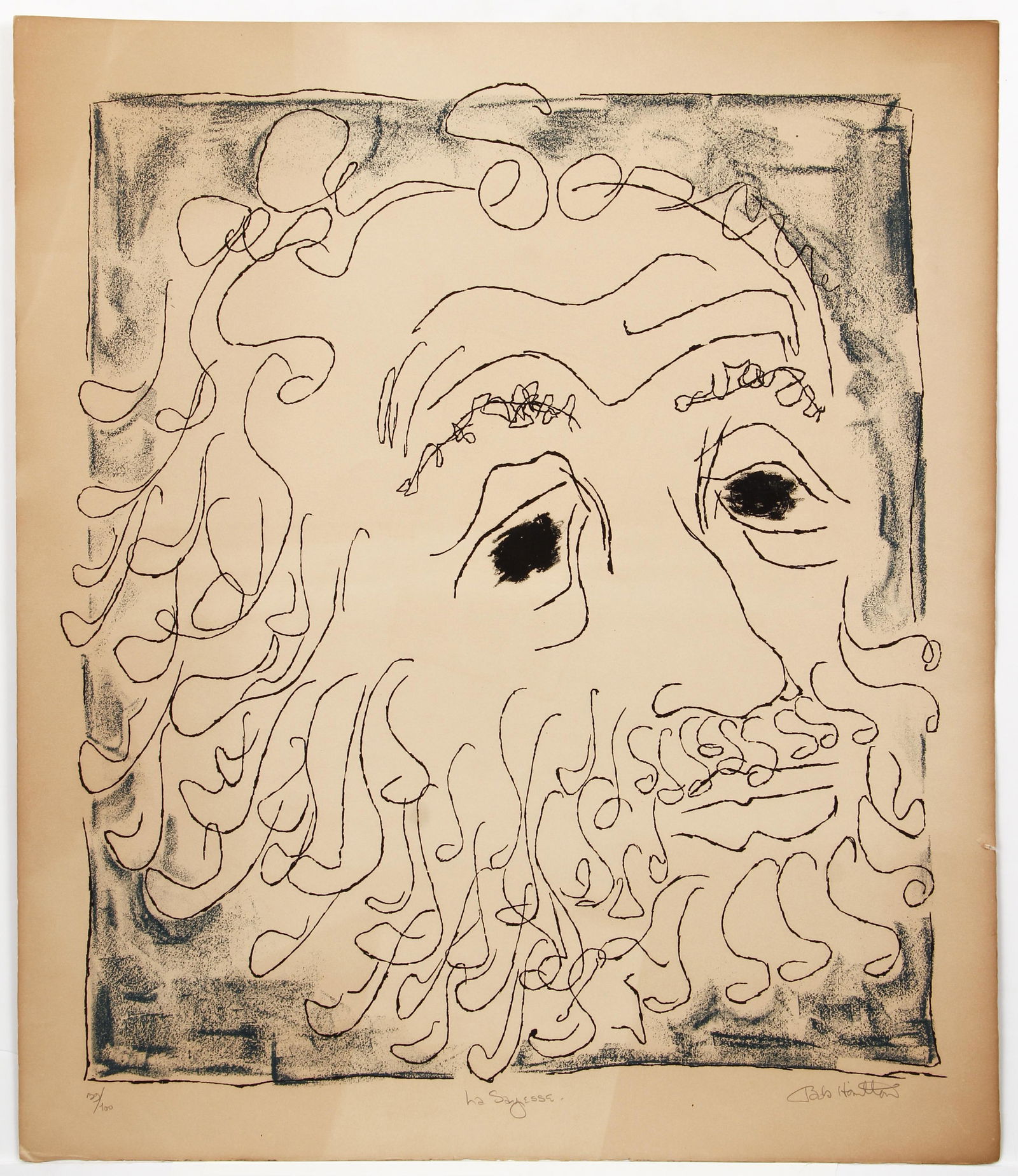 Bob La Bobgah orig serigraph La Sayesse (1 of 5)