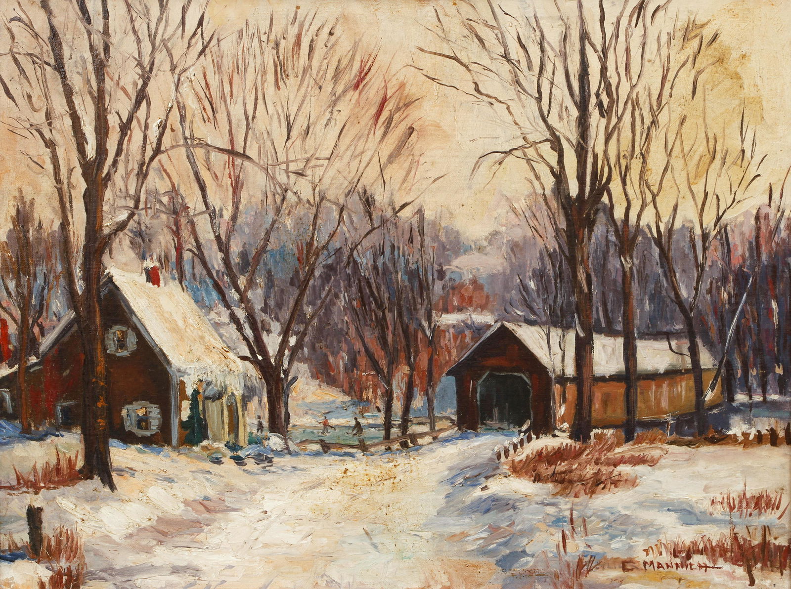 Christopher Mannich oil Covered Bridge (1 of 4)