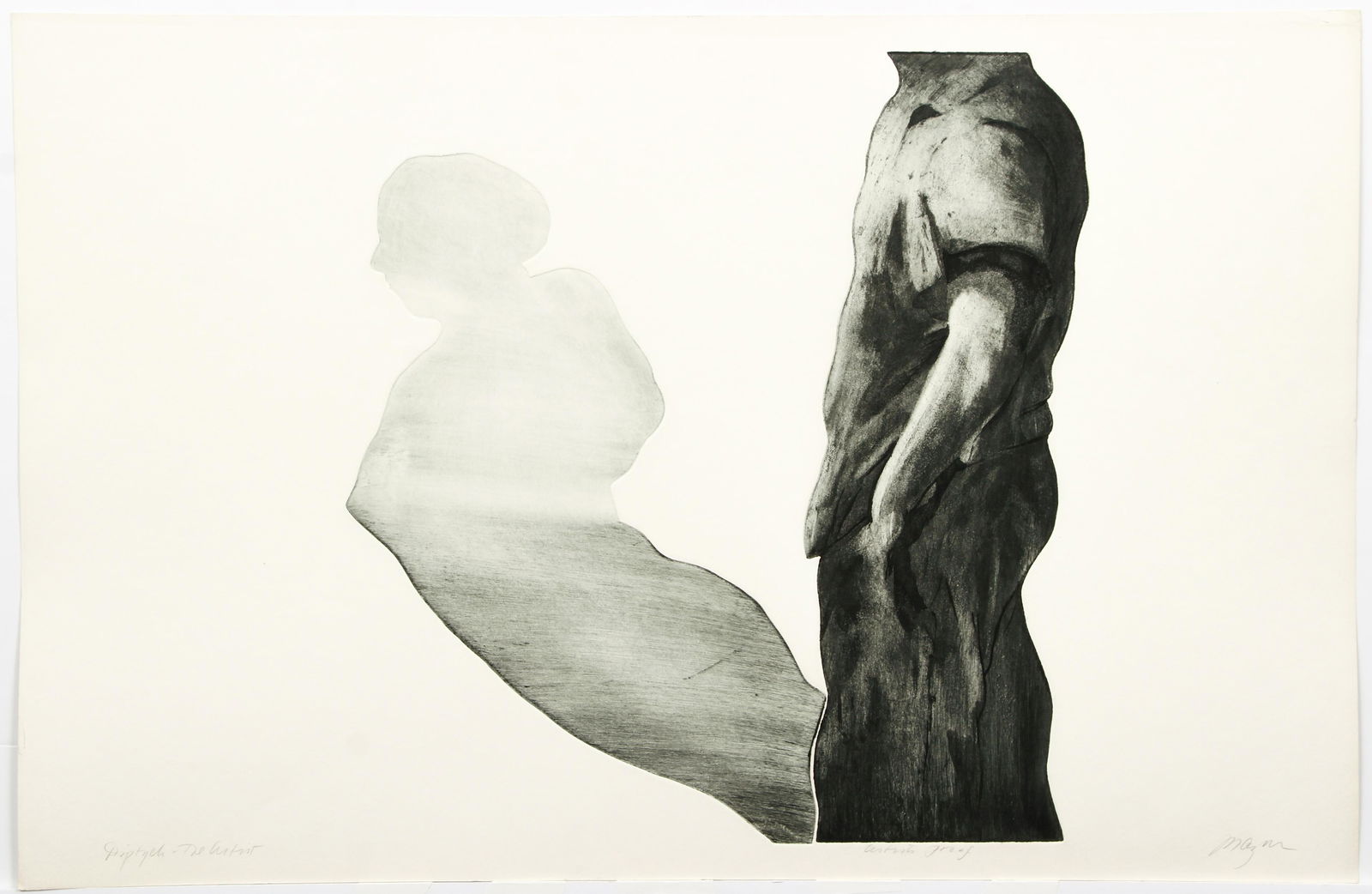 Michael Mazur Diptych The Artist Etching Signed (1 of 5)