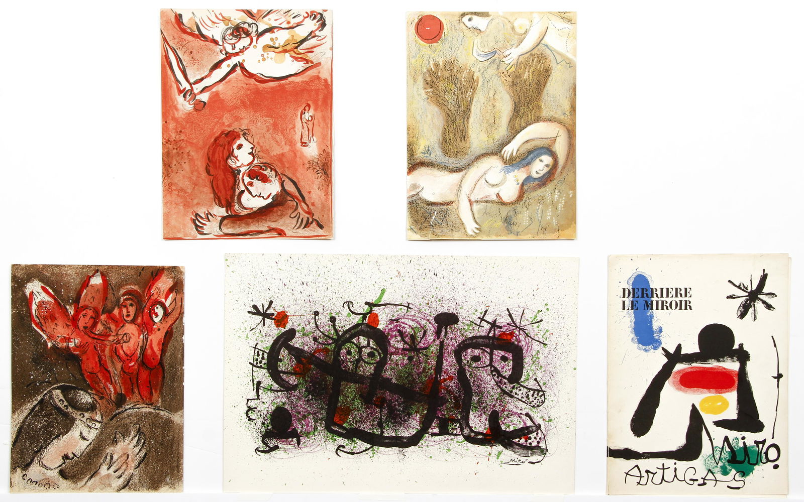 Lot Miro and Chagall Color Lithos DLM (1 of 17)