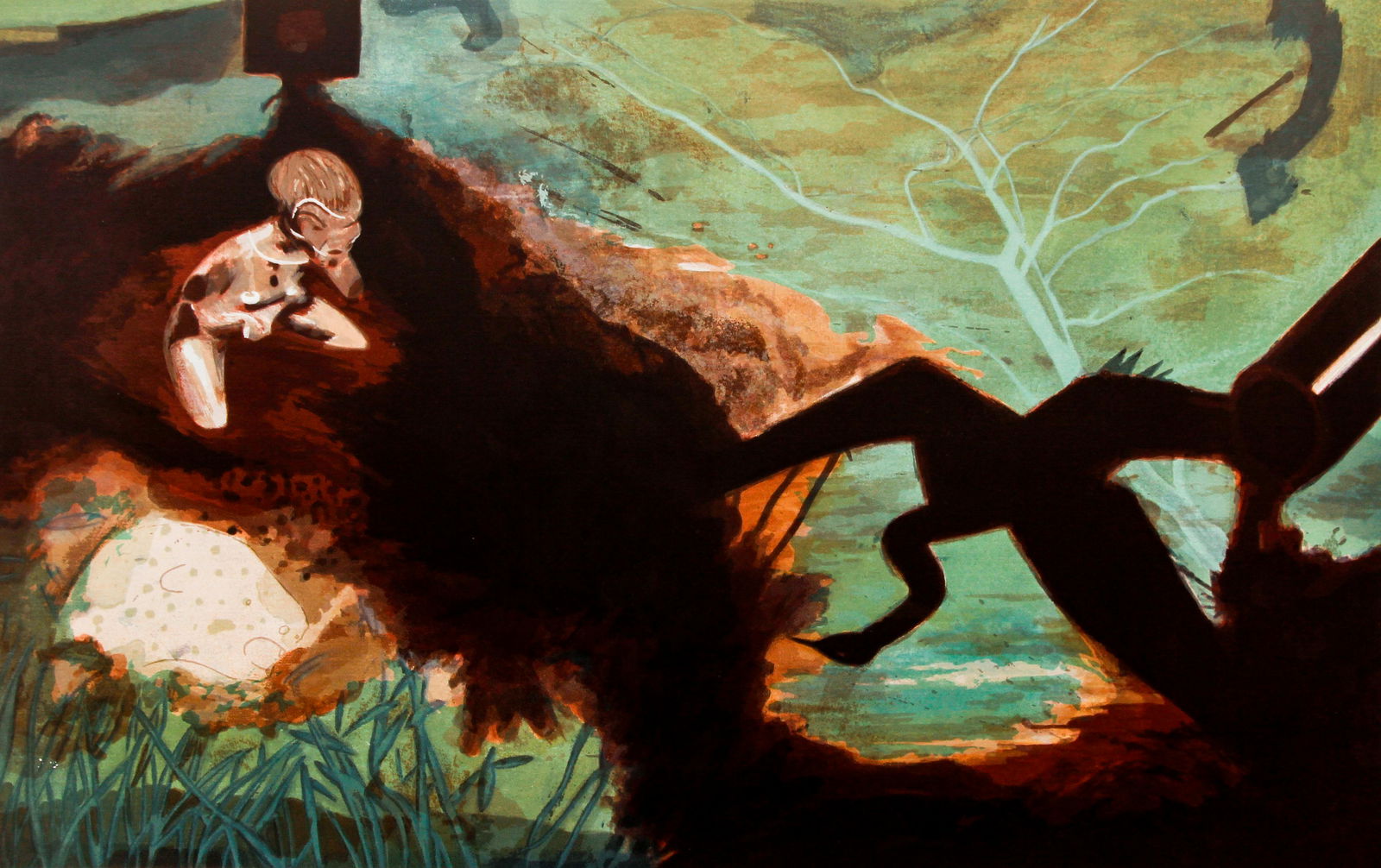 Miguel Angel Rojas 1992 orig litho Untitled (1 of 4)