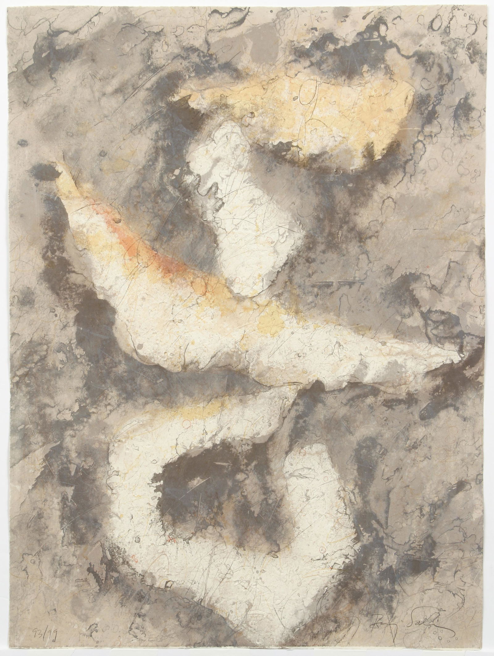 Baruj Salinas Untitled Abstract Lithograph Signed (1 of 4)