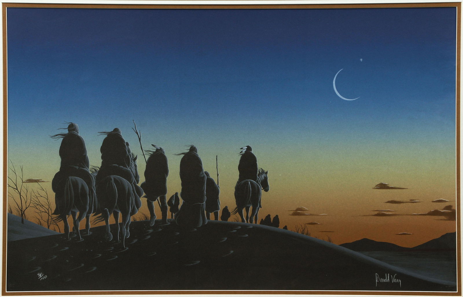 Donald Vann original print Winter Journey (1 of 5)