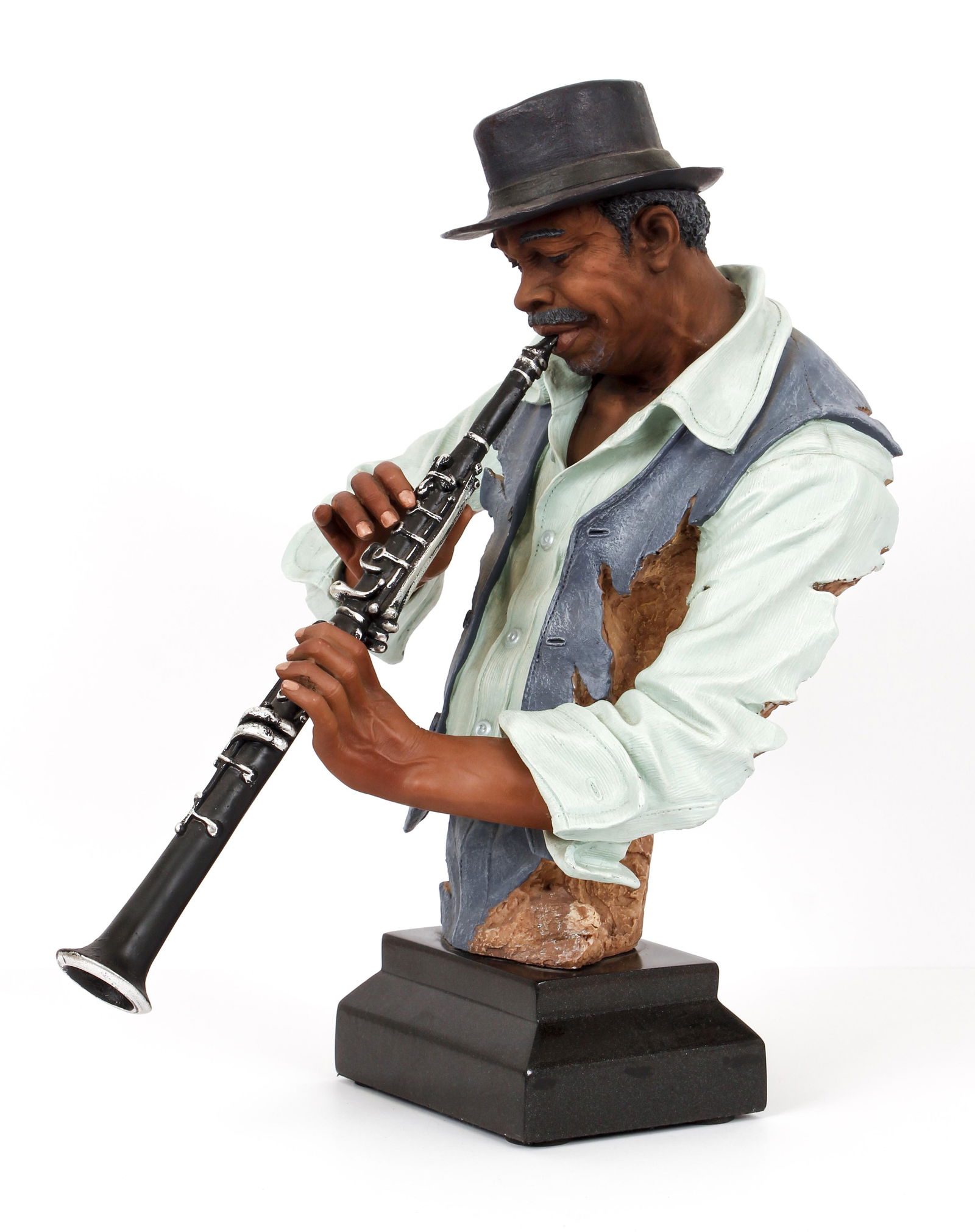 African American Jazz Sculpture Clarinet style of (1 of 5)