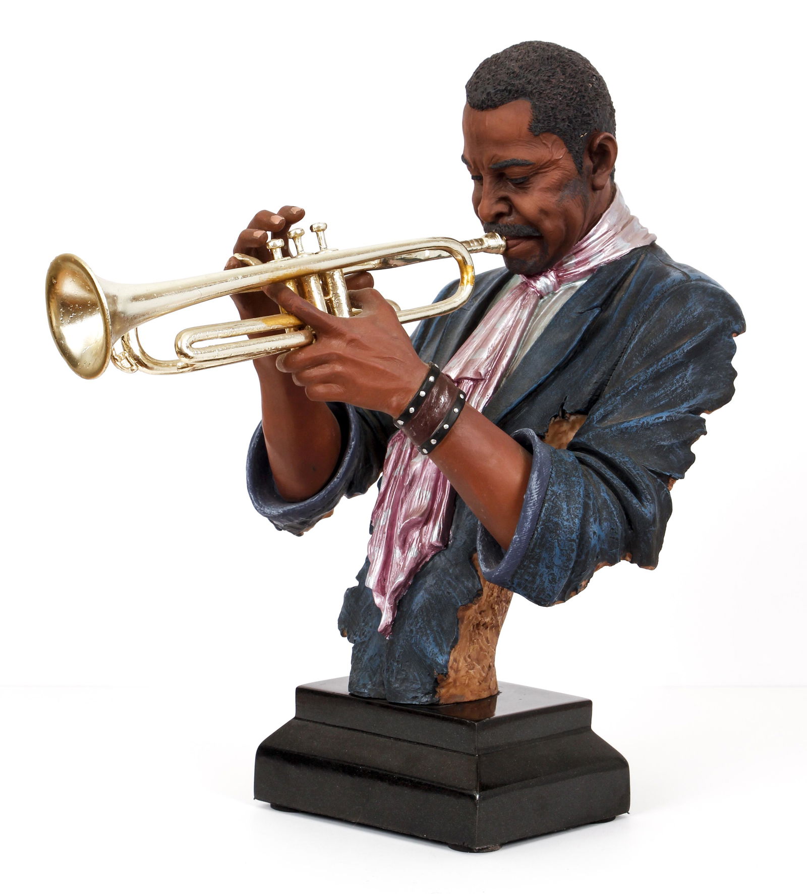 African American Jazz Sculpture Trumpet style of (1 of 5)