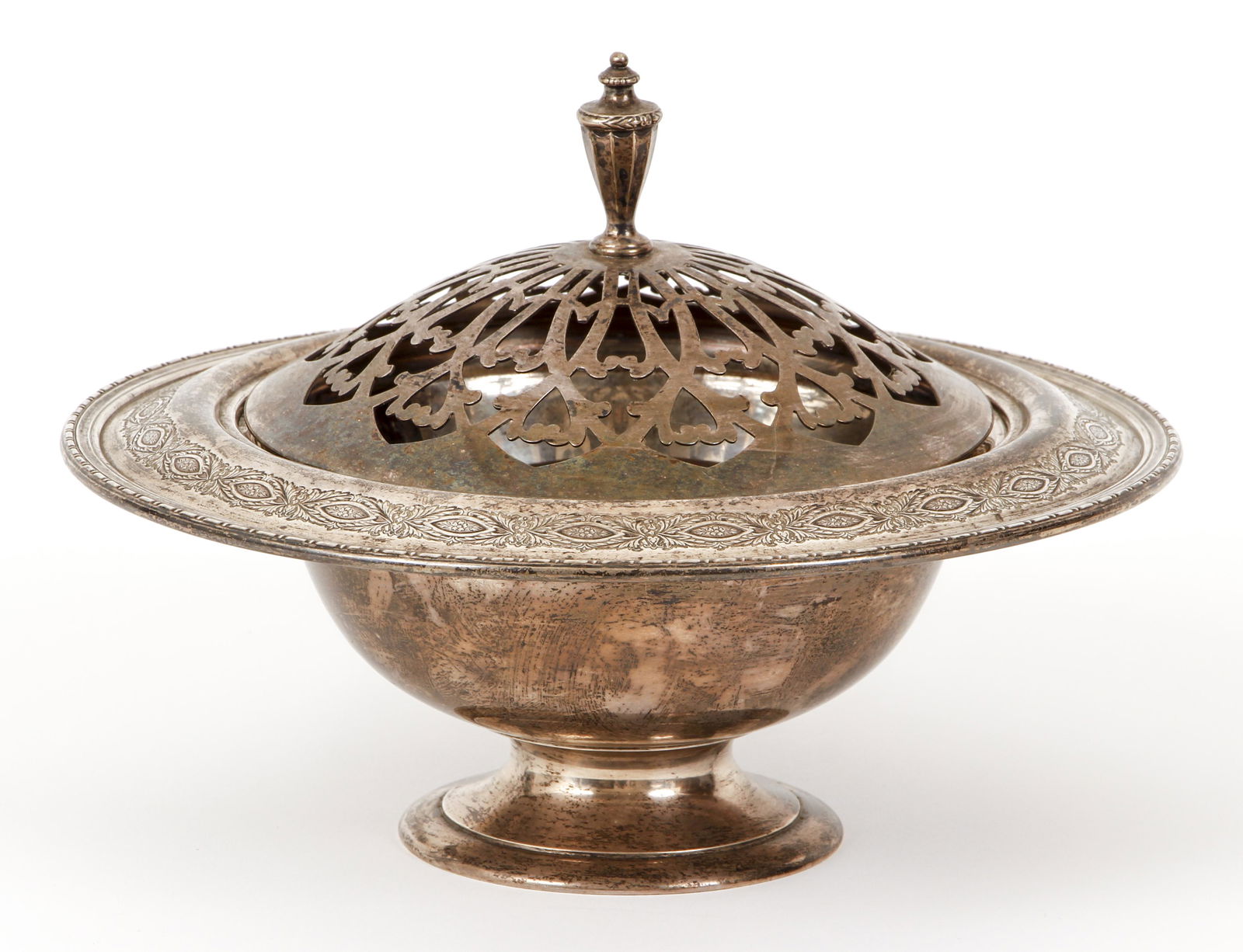 Wallace Sterling Silver Bowl with Lid and Insert (1 of 6)