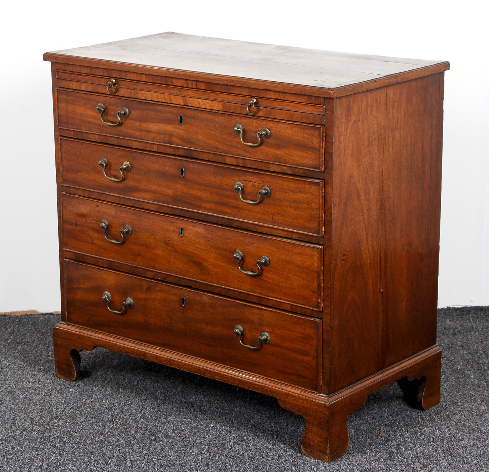 19th Century English Mahogany Bachelor's Chest (1 of 7)