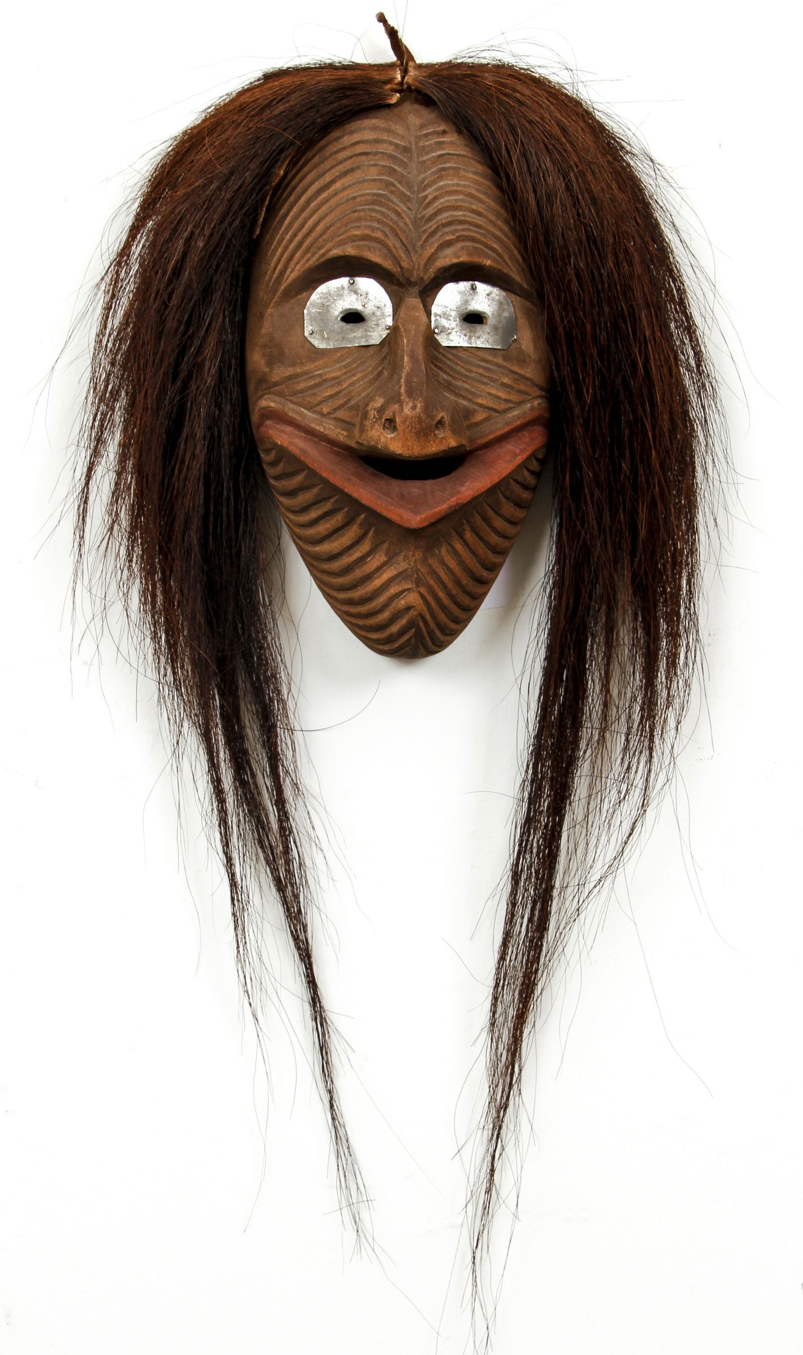 IROQUOIS or 6 Nations CARVED WOOD FALSE FACE MASK, (1 of 5)