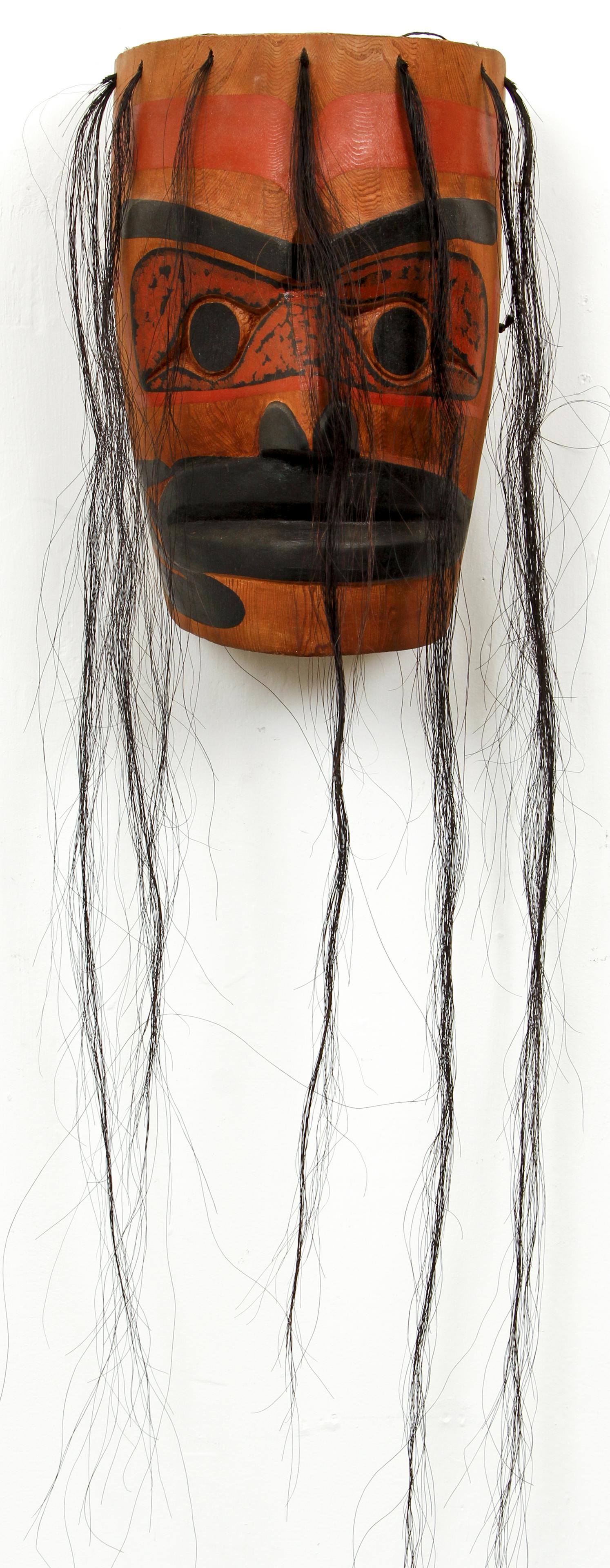 Ben Della Makah hand carved painted Mask (1 of 6)