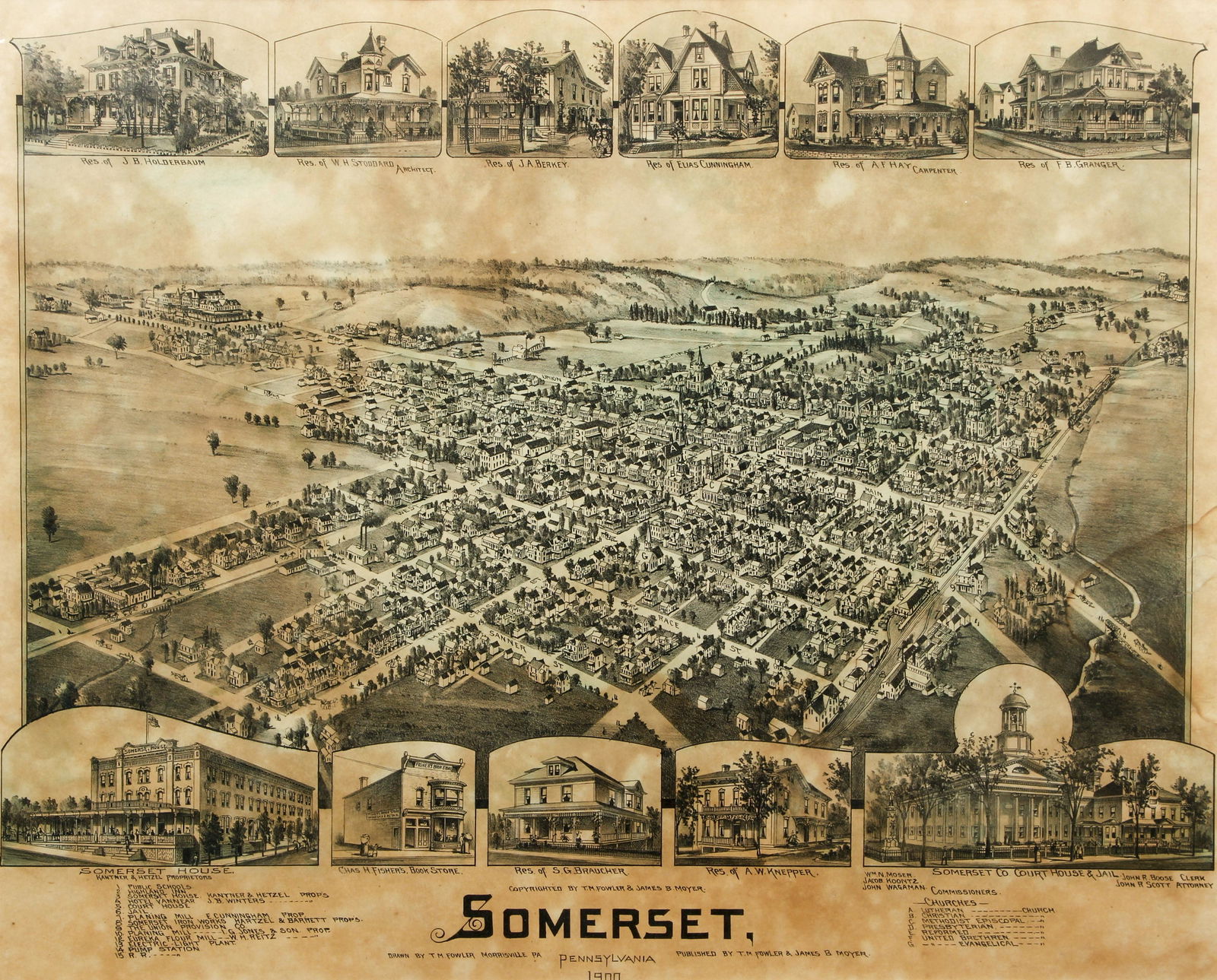 Panoramic View of Somerset, PA, Fowler and Moyer (1 of 5)